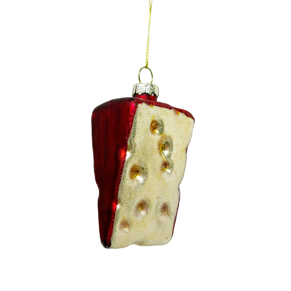 Swiss Cheese Glass Ornament