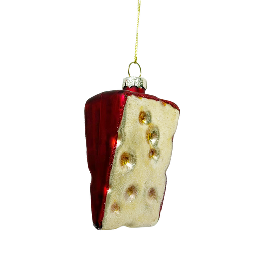 Swiss Cheese Glass Ornament