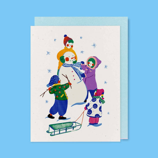 Snowman Holiday Greeting Card