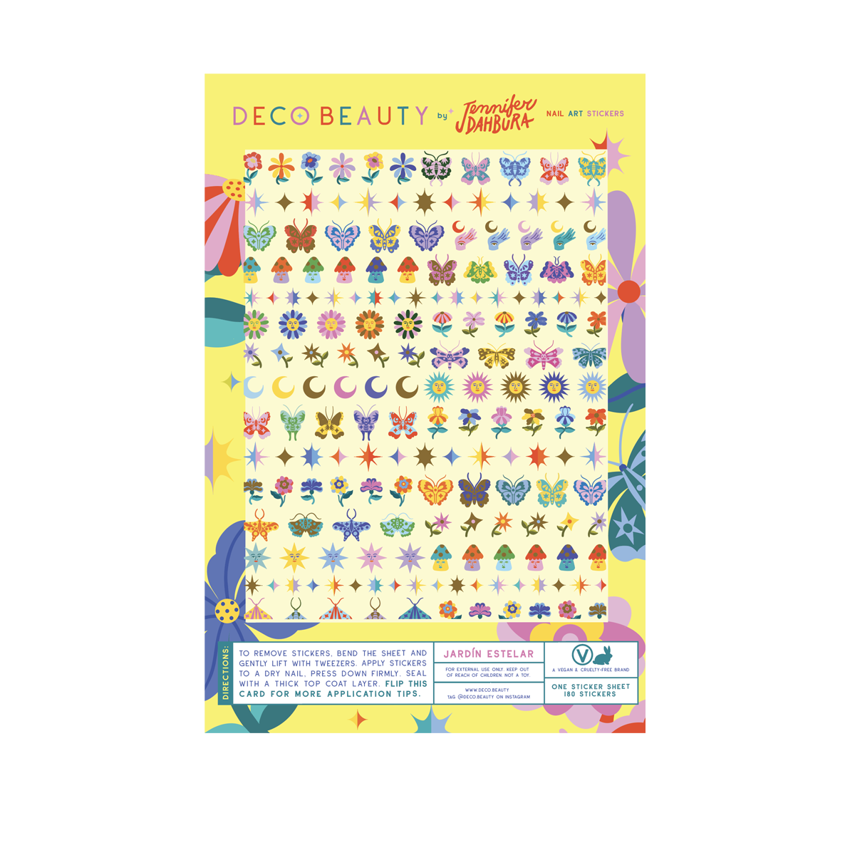 Jardin Estelar Nail Art Stickers