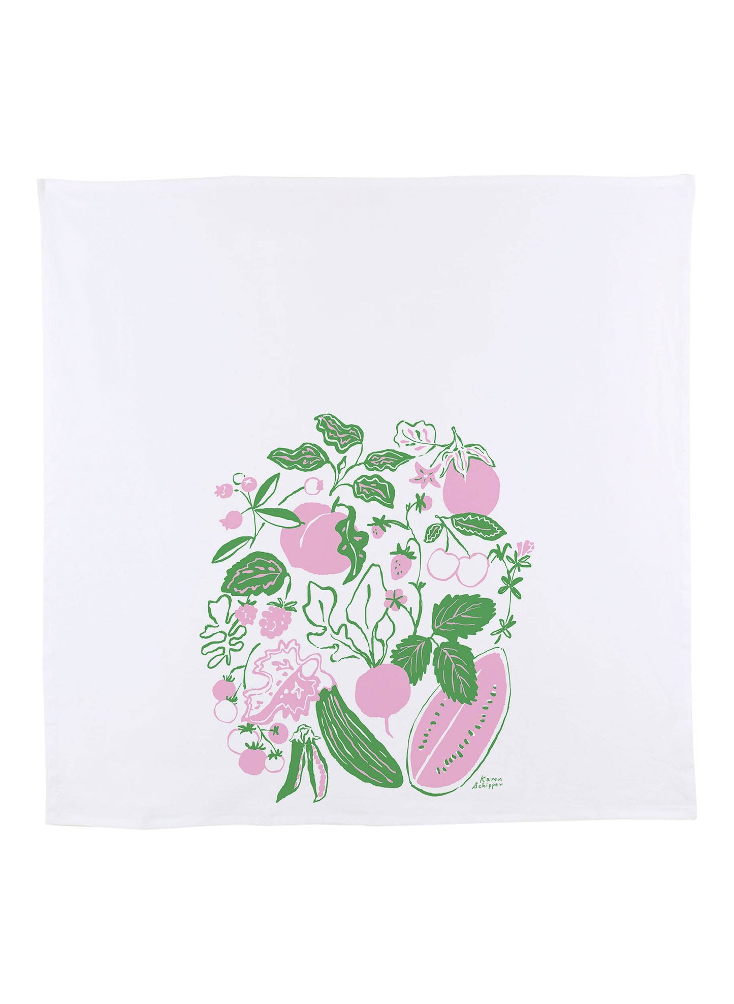 Summer Produce Tea Towel