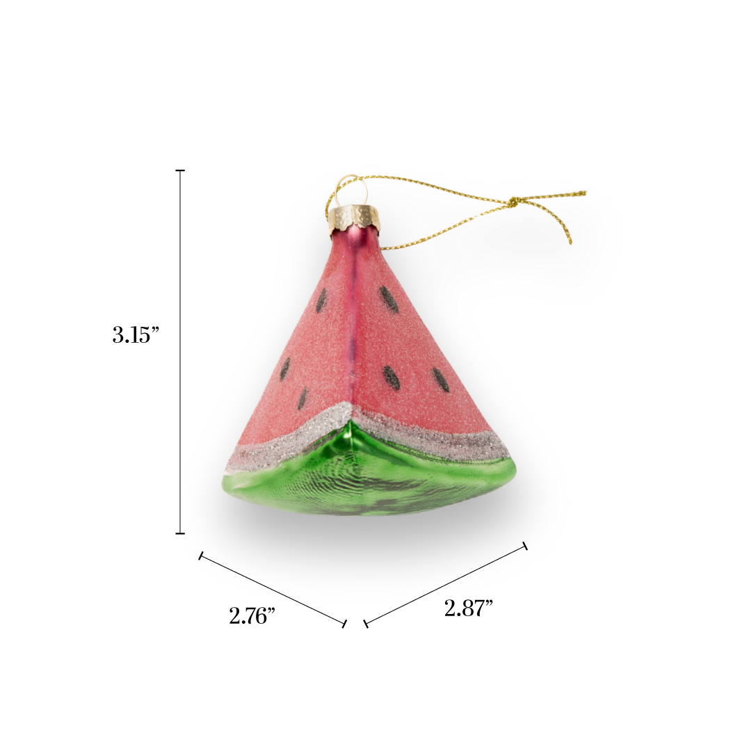 Watermelon Glass Ornament