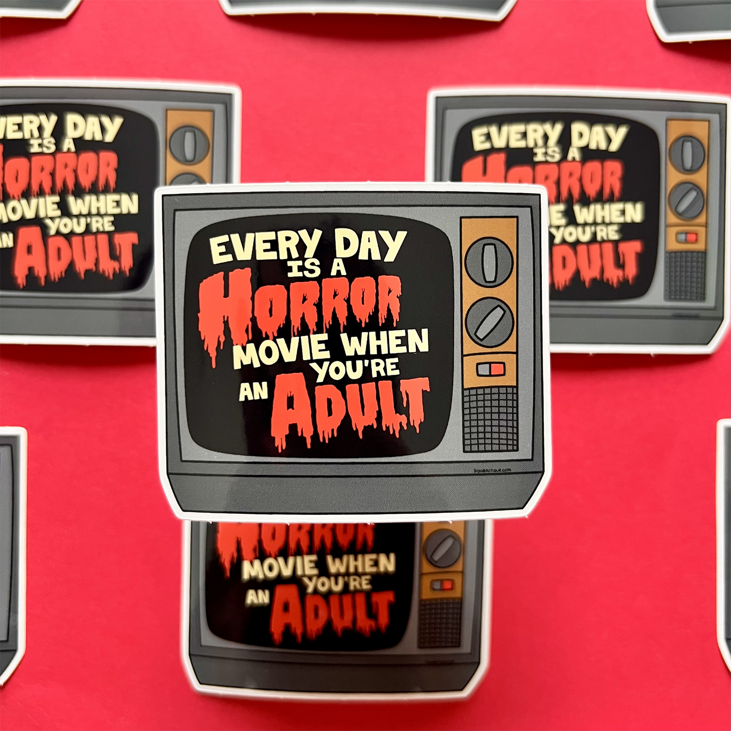 Adult Horror Movie Sticker