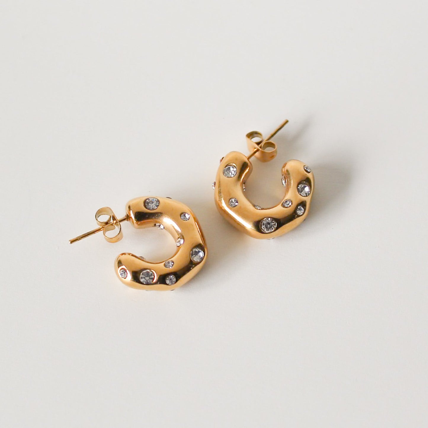 Bella Sparkle Hoop Earrings