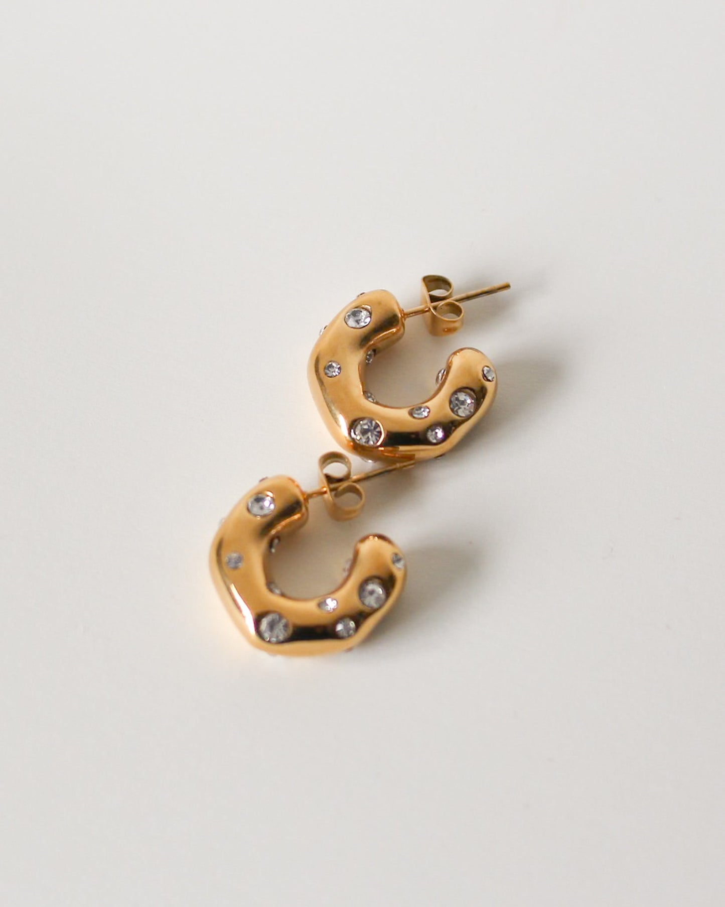 Bella Sparkle c Hoop Earrings