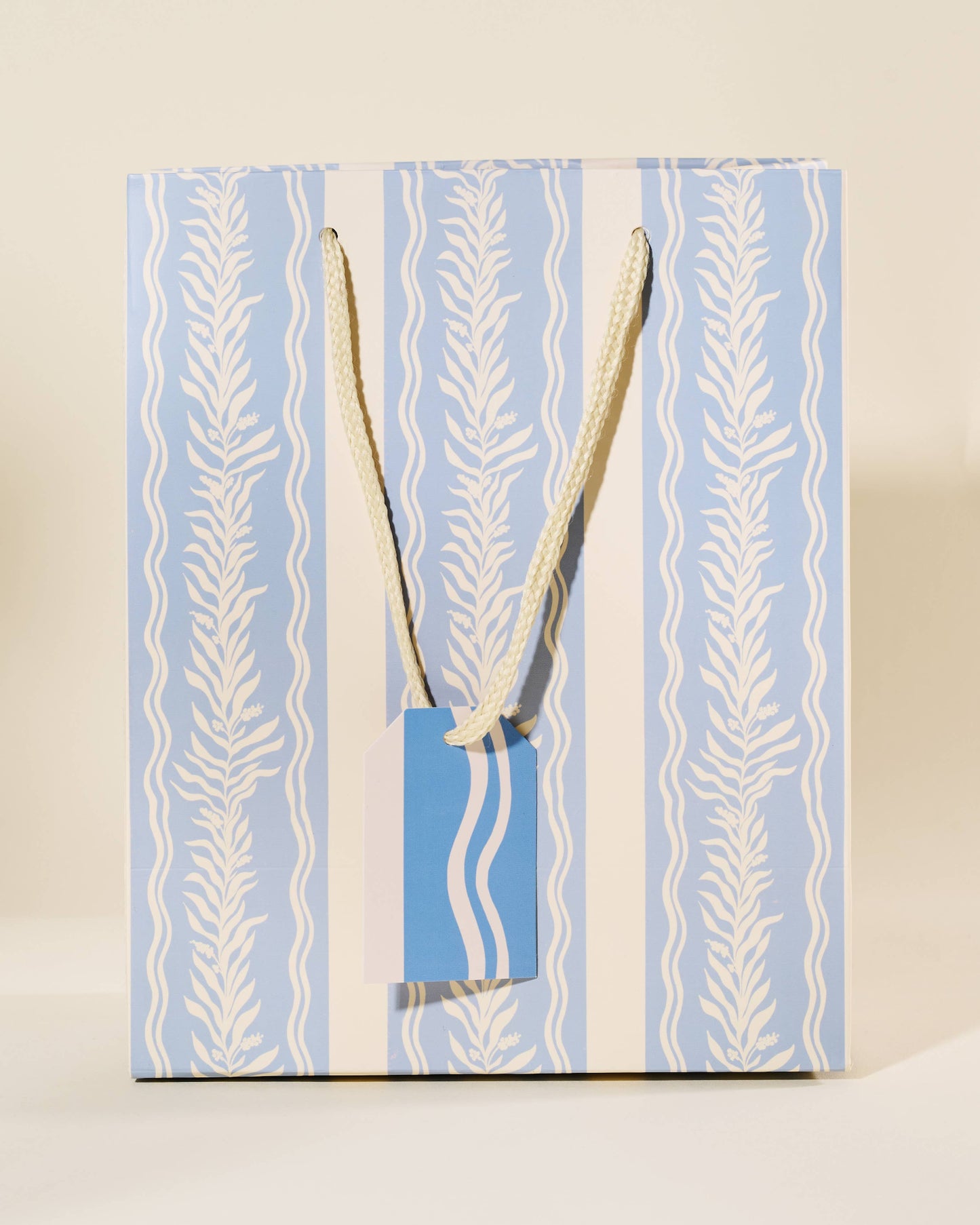 Blue Vine Medium Paper Gift Bag