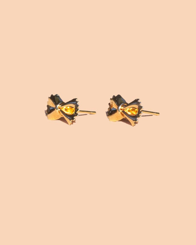 Bow Tie Pasta Stud Earrings