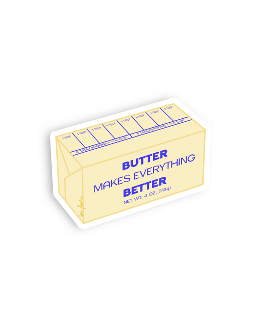 Better with Butter Sticker