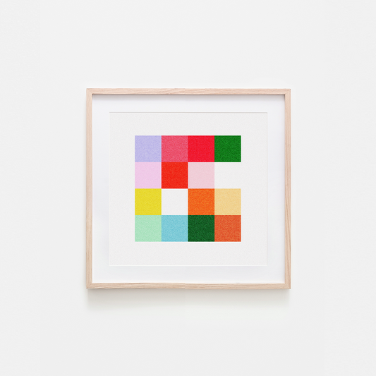 Cali Colorblock Art Print