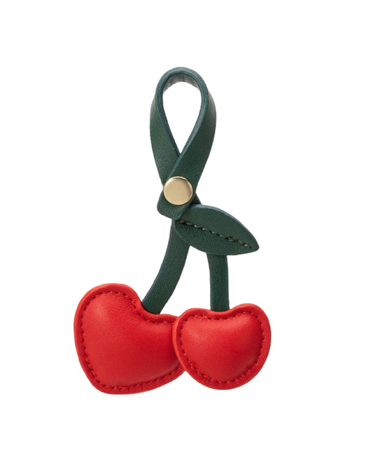 Melie Bianco Cherry Heart Bag Charm