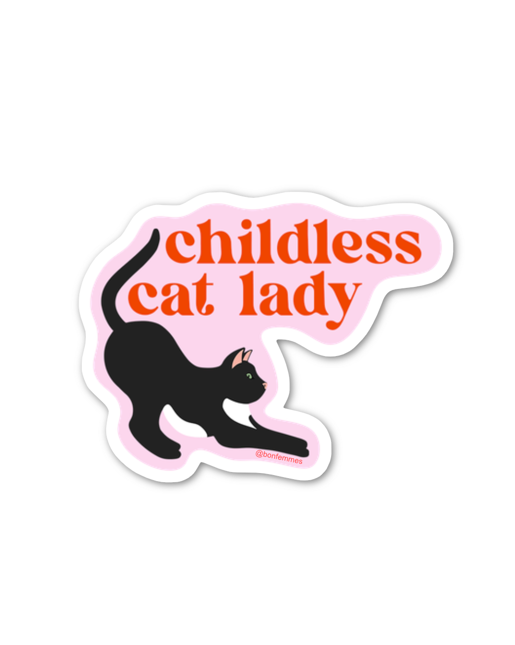 Childless Cat Lady Sticker – Bon Femmes Childless Cat Lady Sticker – Bon Femmes