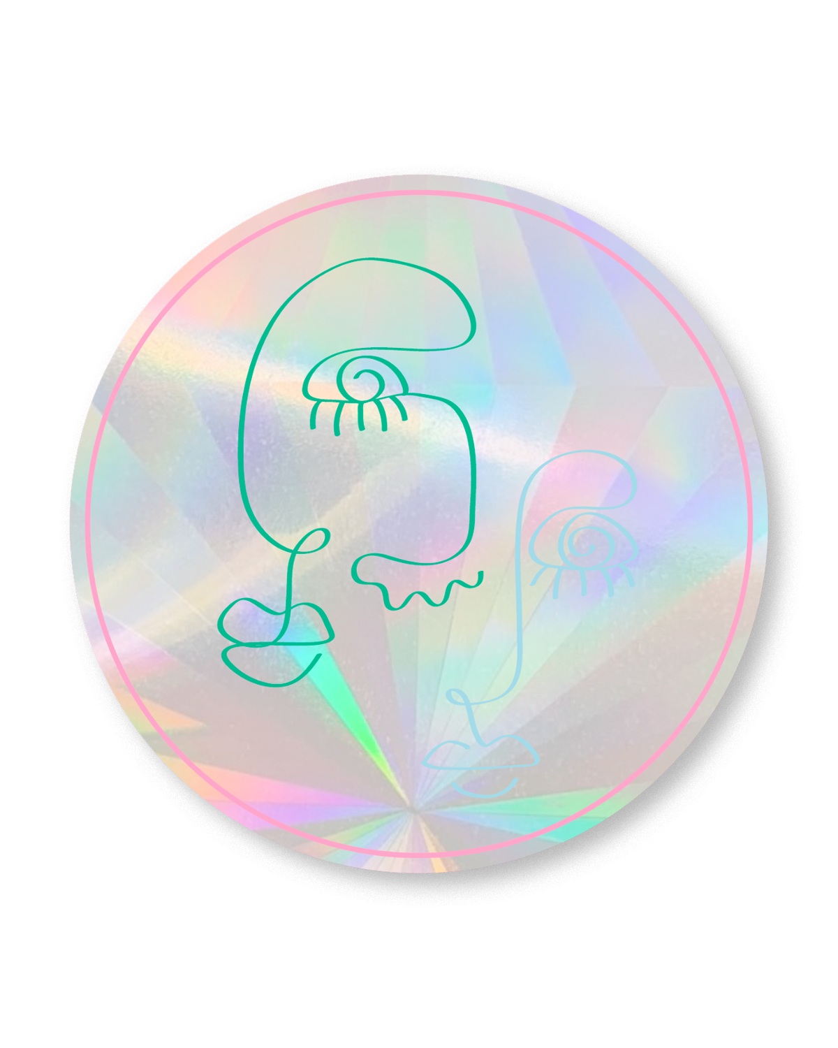 Faces Sun Catcher Rainbow Maker Decal