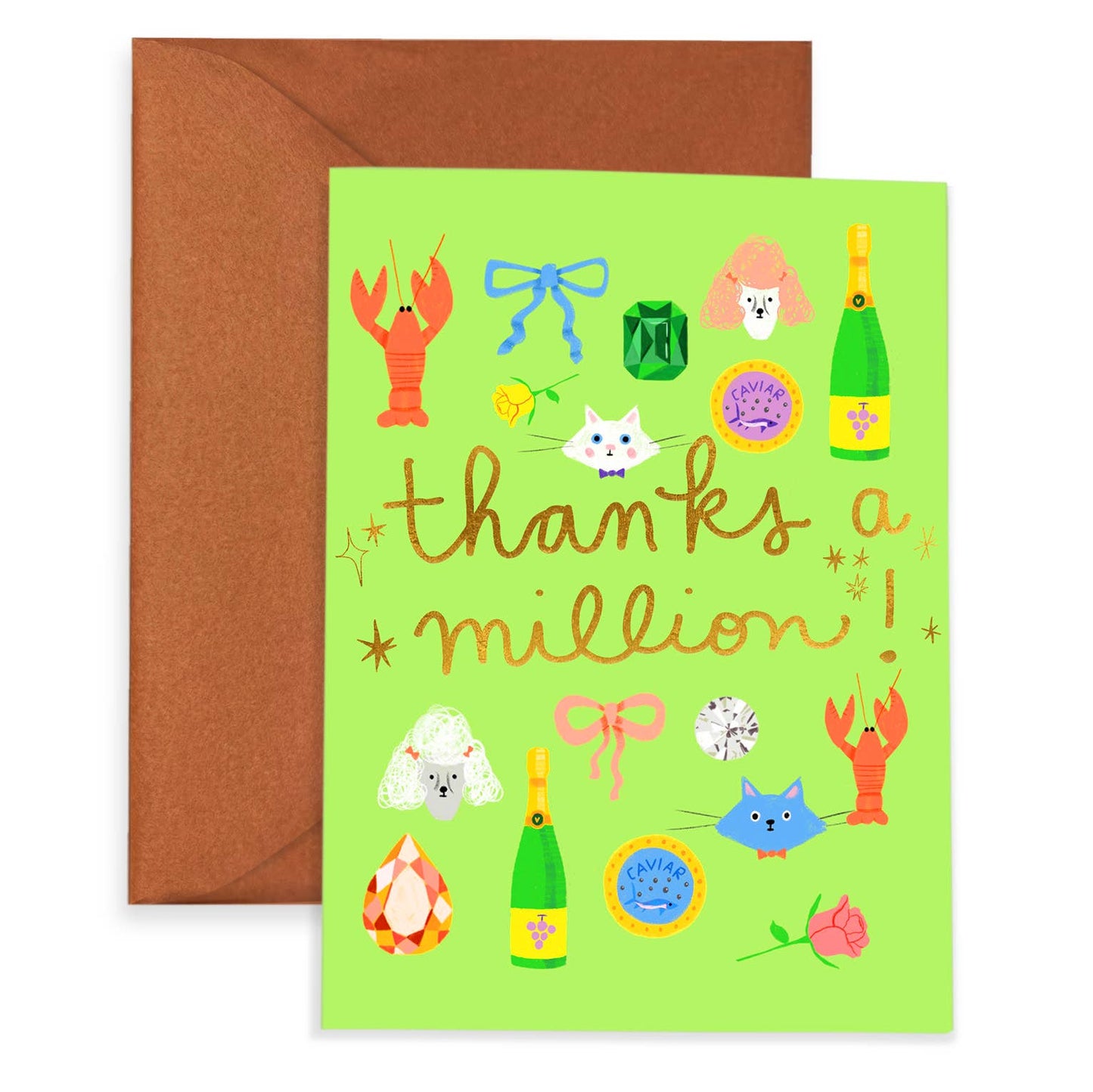 Fancy Pants Thank You Greeting Card - Carolyn Suzuki