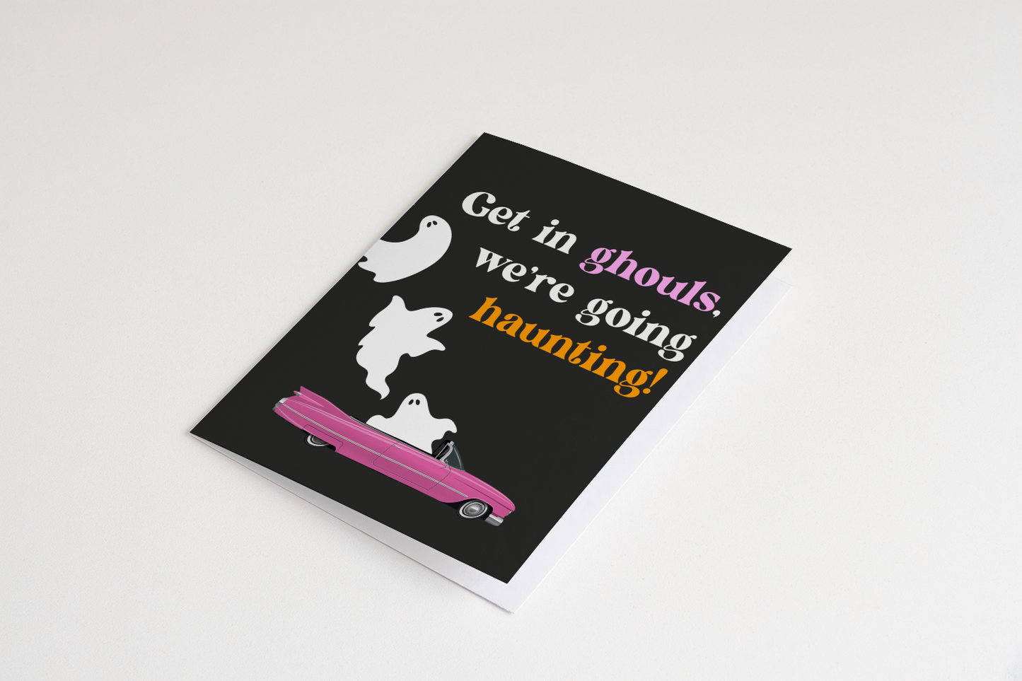 Get In Ghouls Halloween Greeting Card