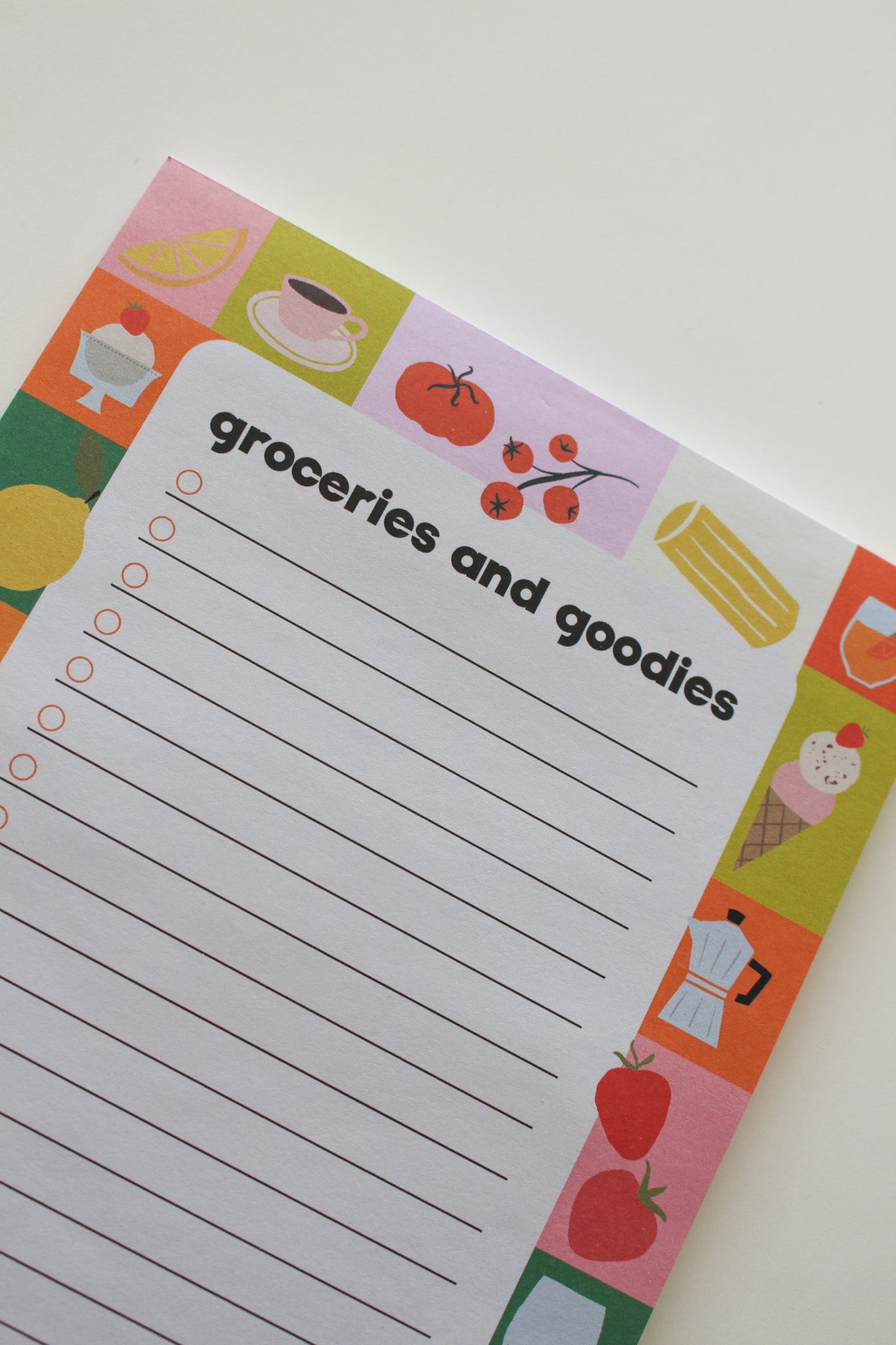 Groceries and Goodies Notepad - Bon Femmes
