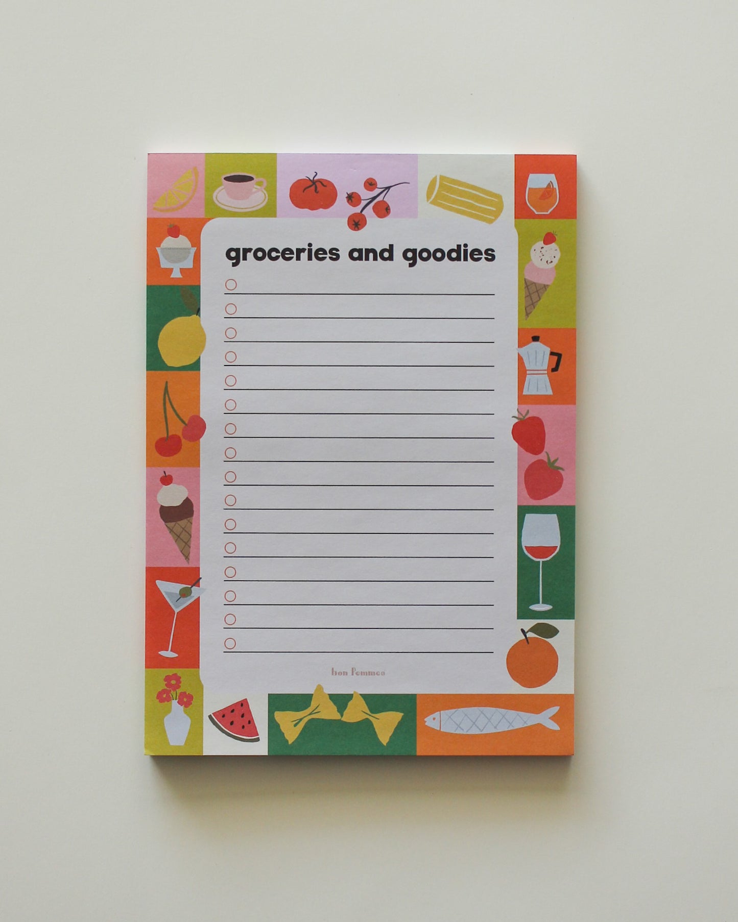 Groceries and Goodies Notepad - Bon Femmes