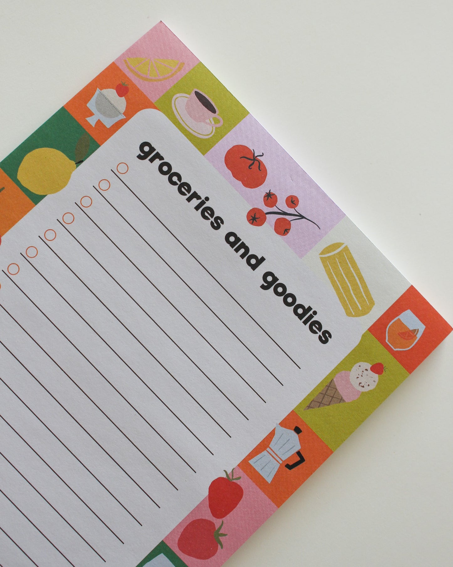 Groceries and Goodies Notepad - Bon Femmes