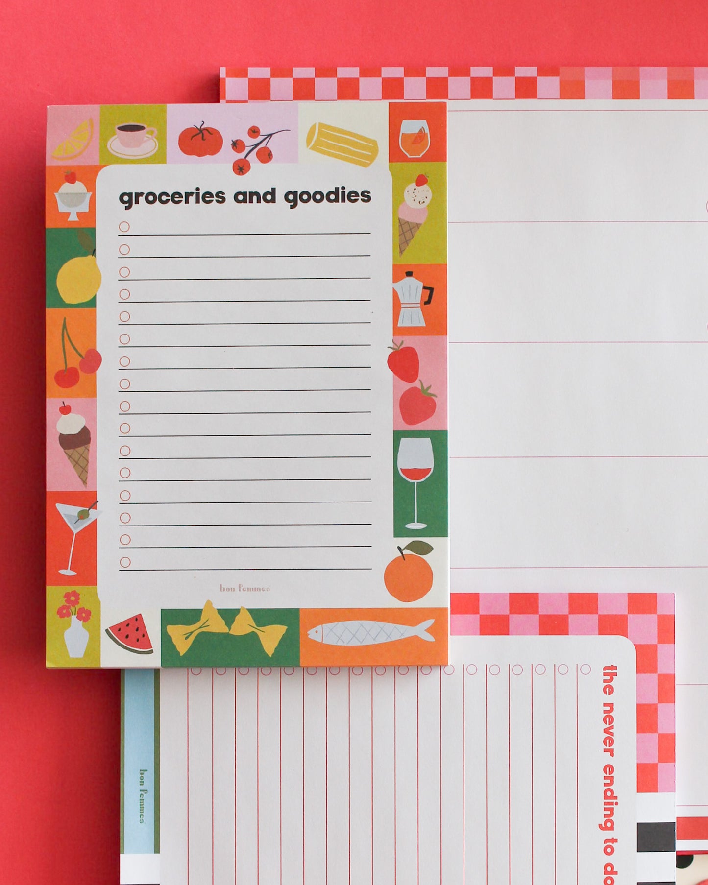 Groceries and Goodies Notepad - Bon Femmes