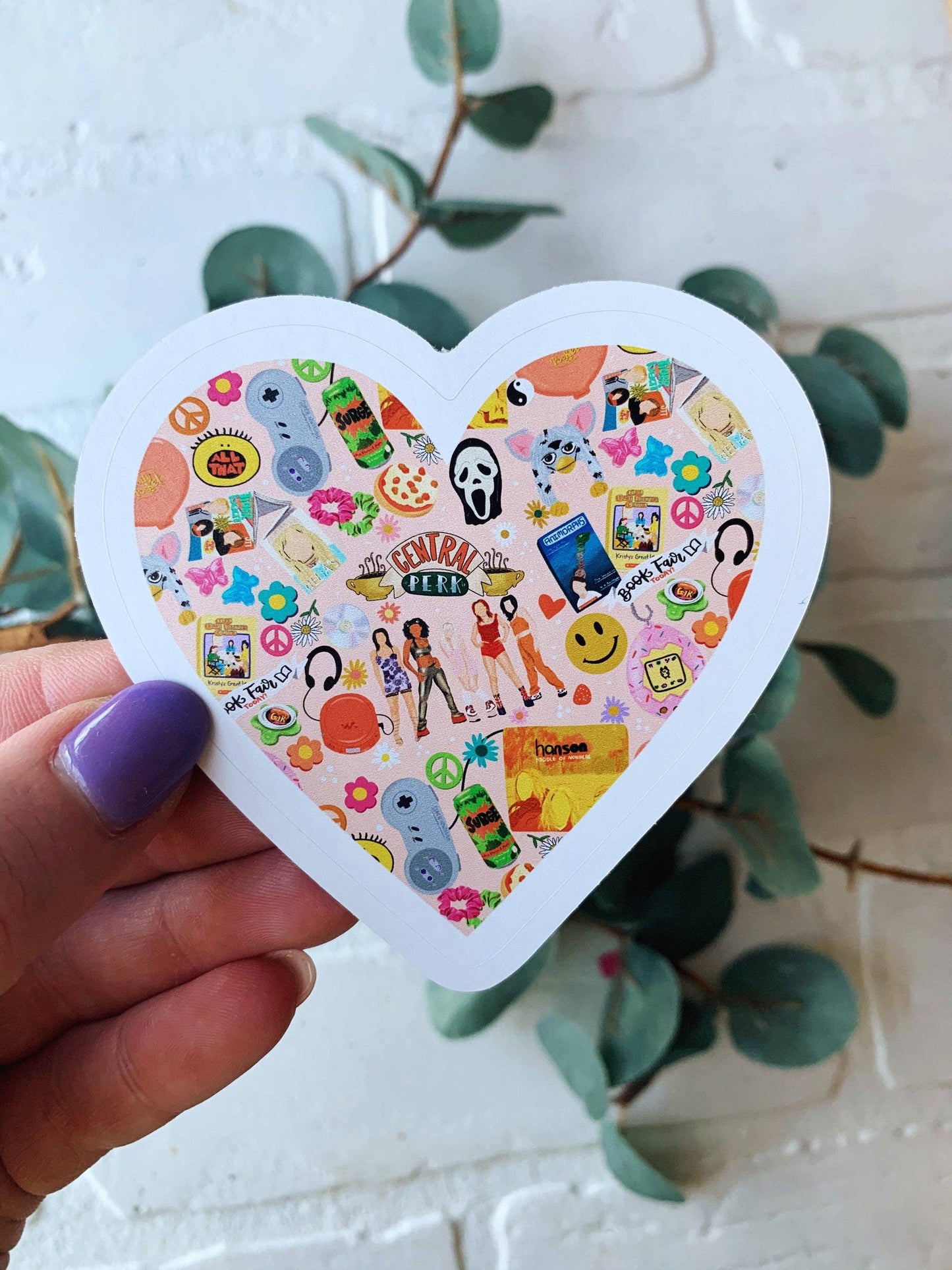 I Love the Nineties Heart Sticker