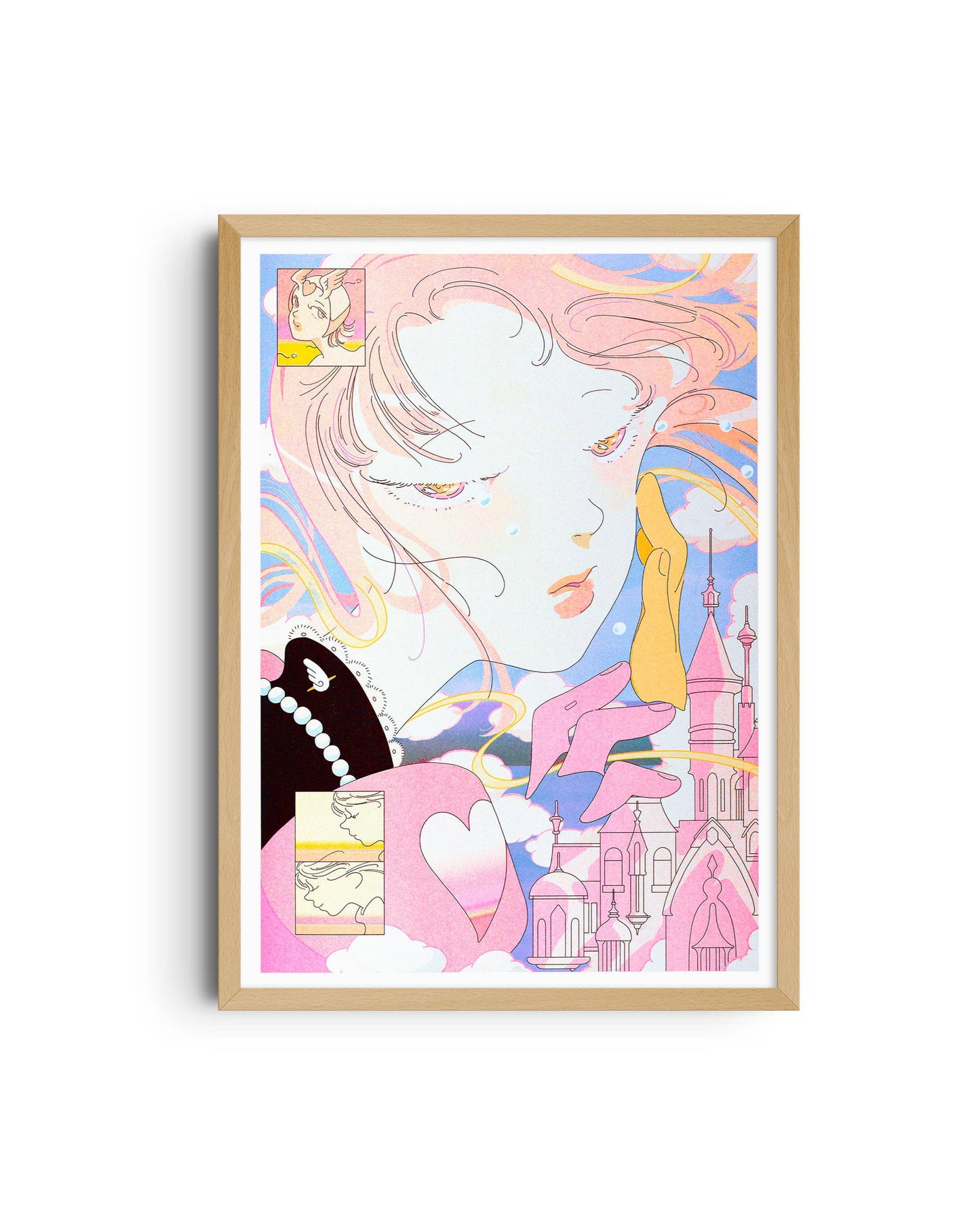 If I Dream About You Risograph Art Print by Saitemiss
