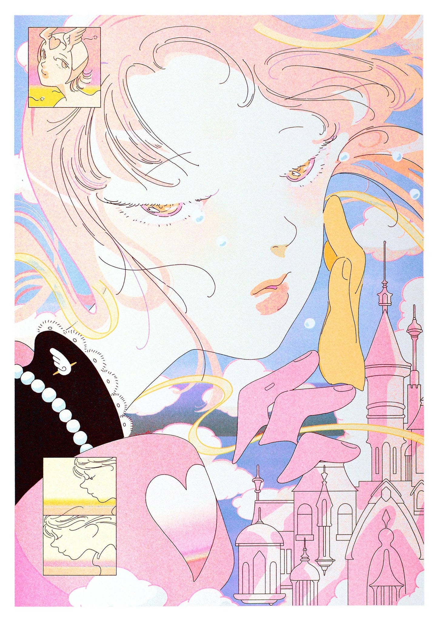 If I Dream About You Risograph Art Print by Saitemiss