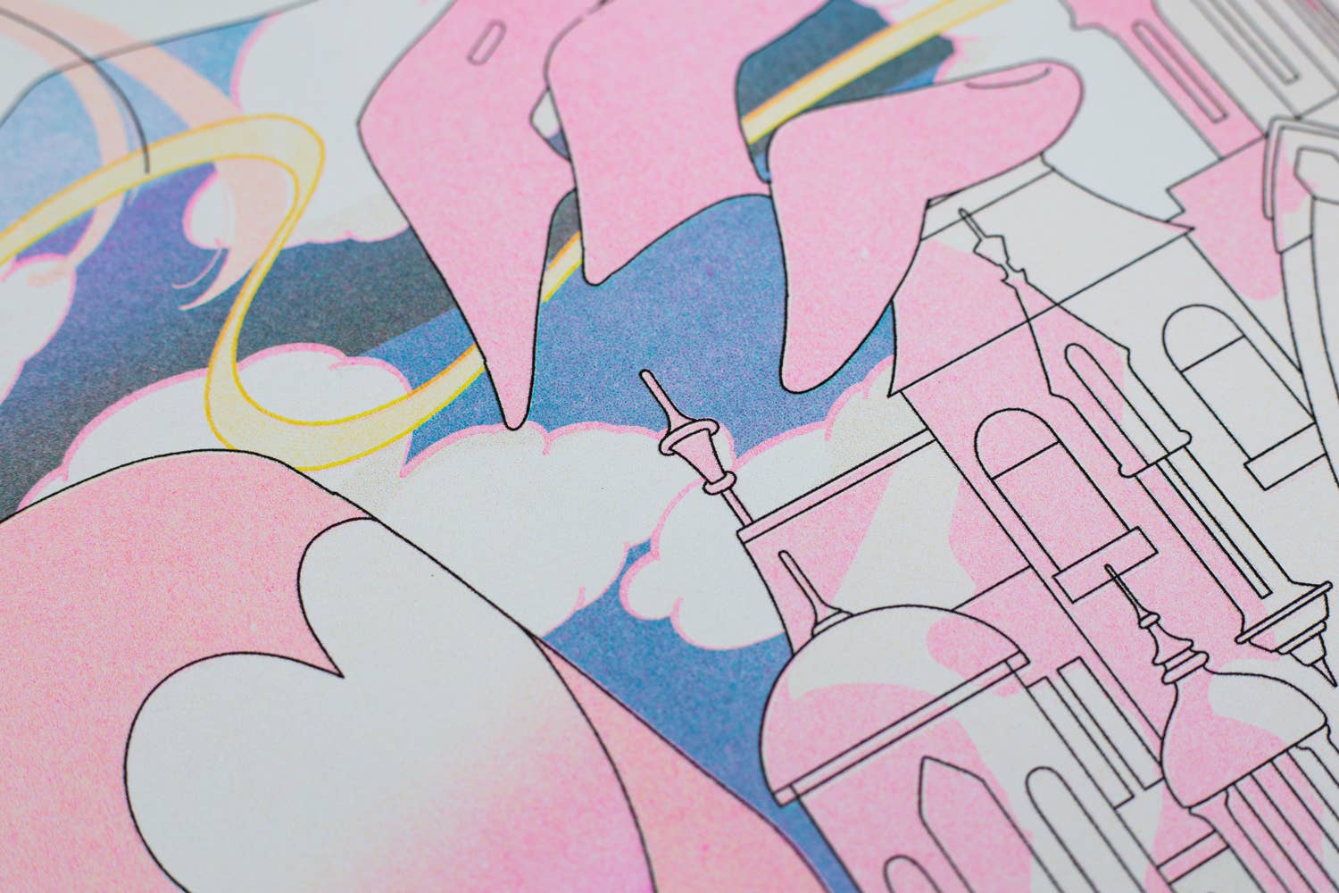 If I Dream About You Risograph Art Print by Saitemiss