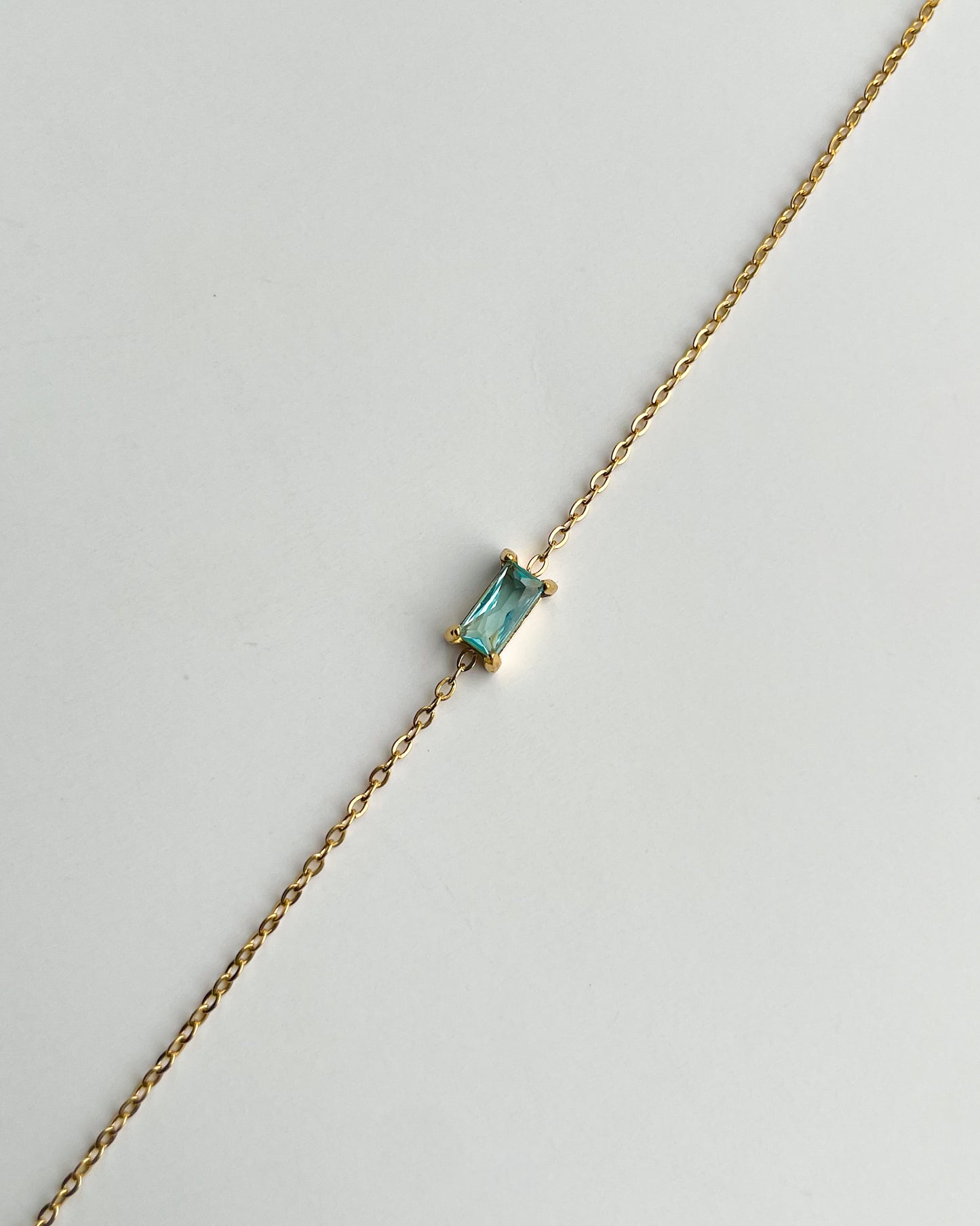 Jewelz Birthstone Bracelet Aquamarine