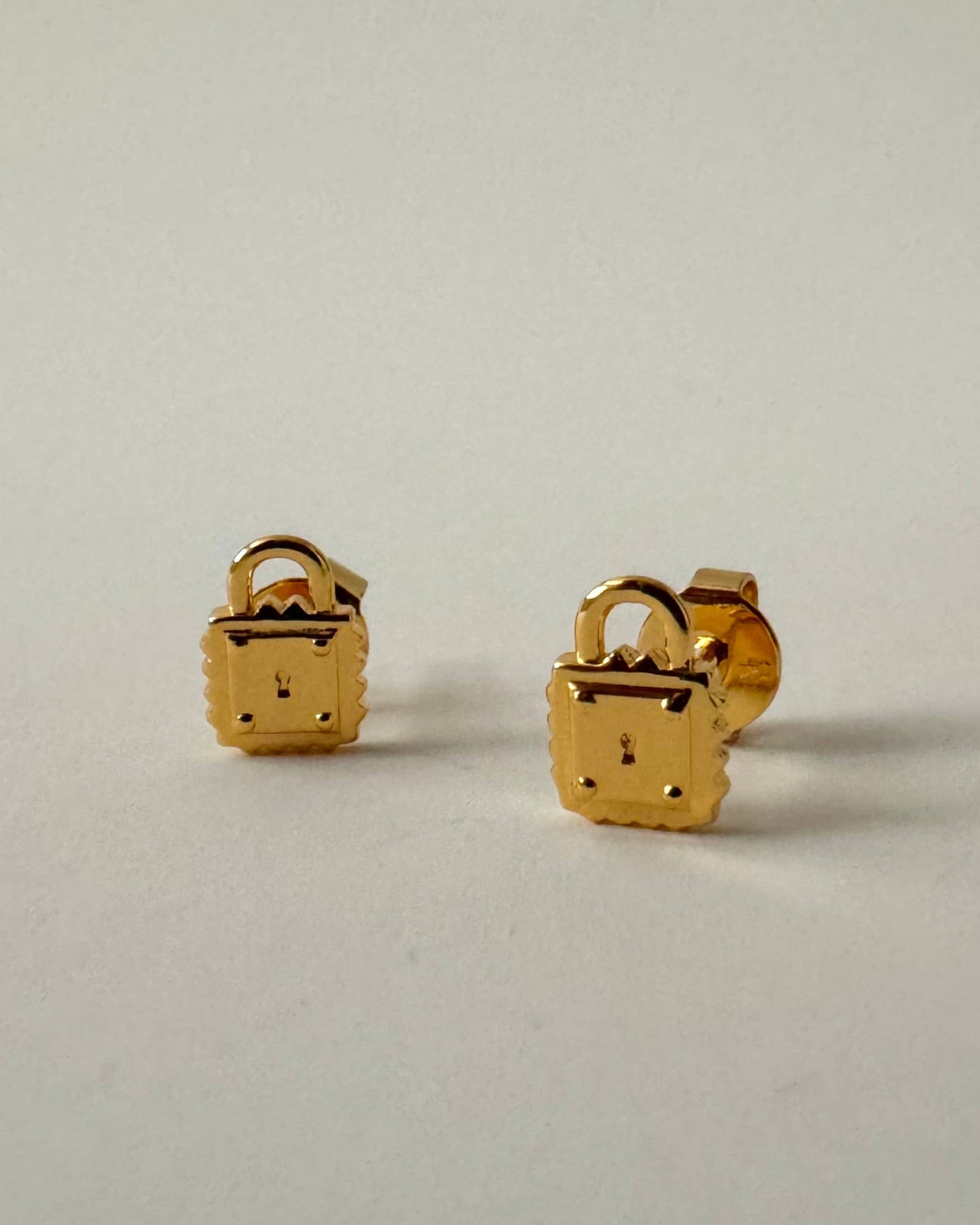Lock Stud Earrings