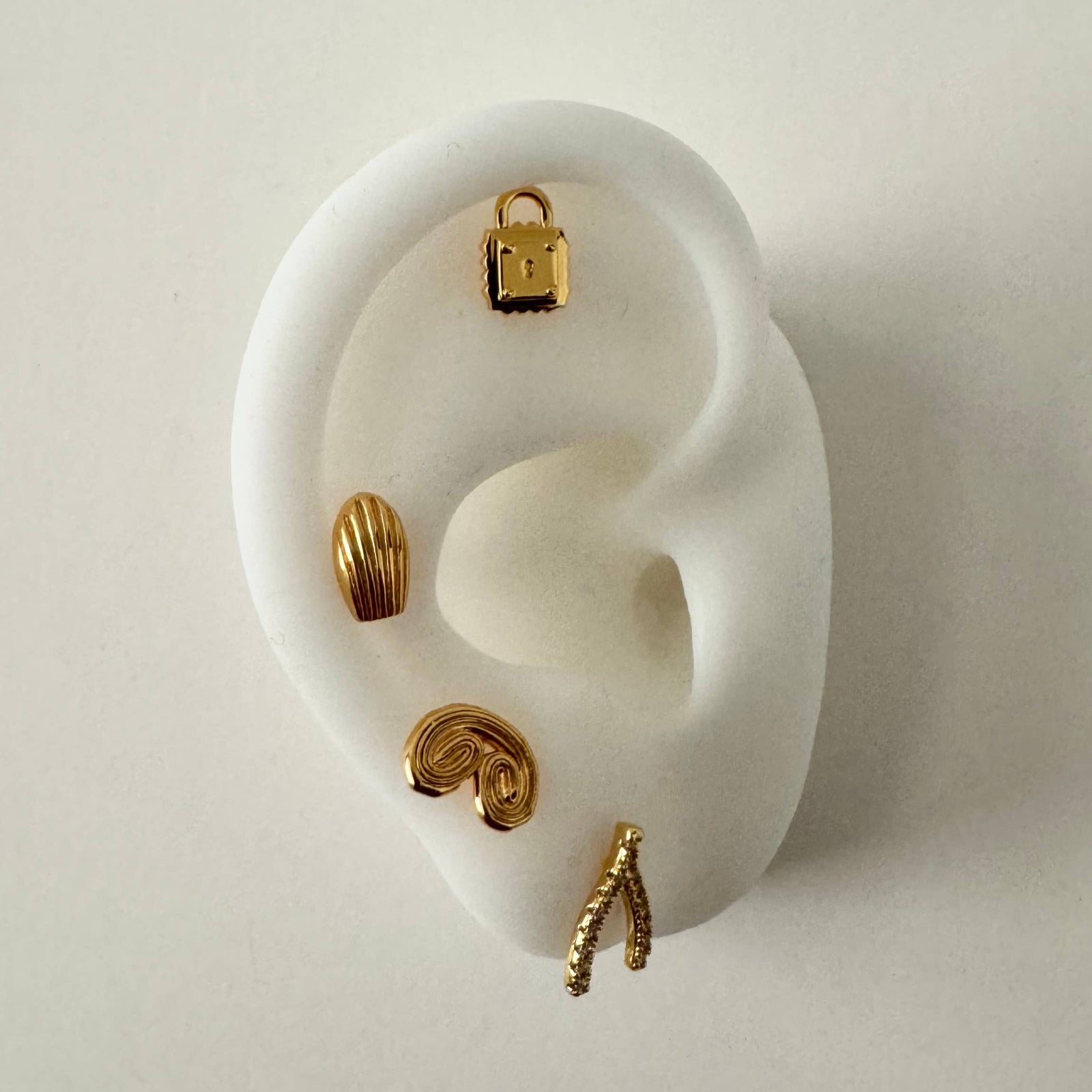 Lock Stud Earrings