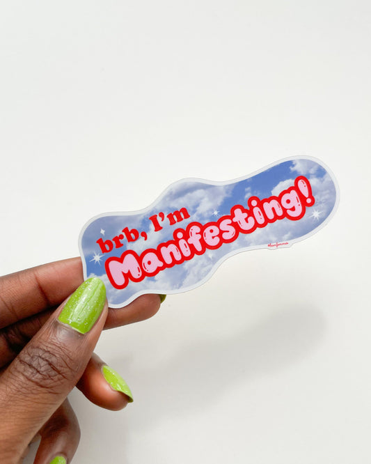 Manifesting Cloud Sticker Bon Femmes