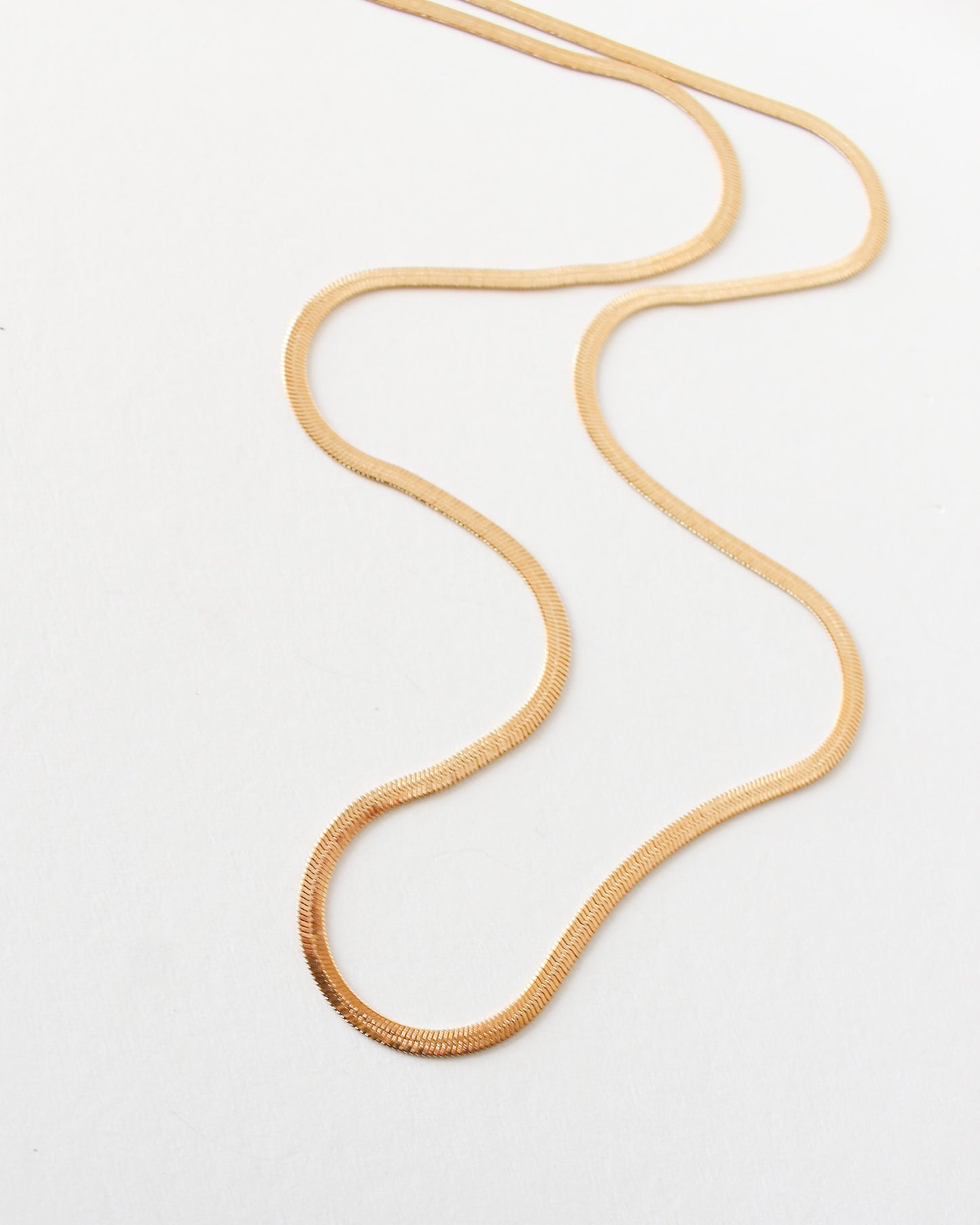 Marie Herringbone Chain Necklace - Or - Bon Femmes
