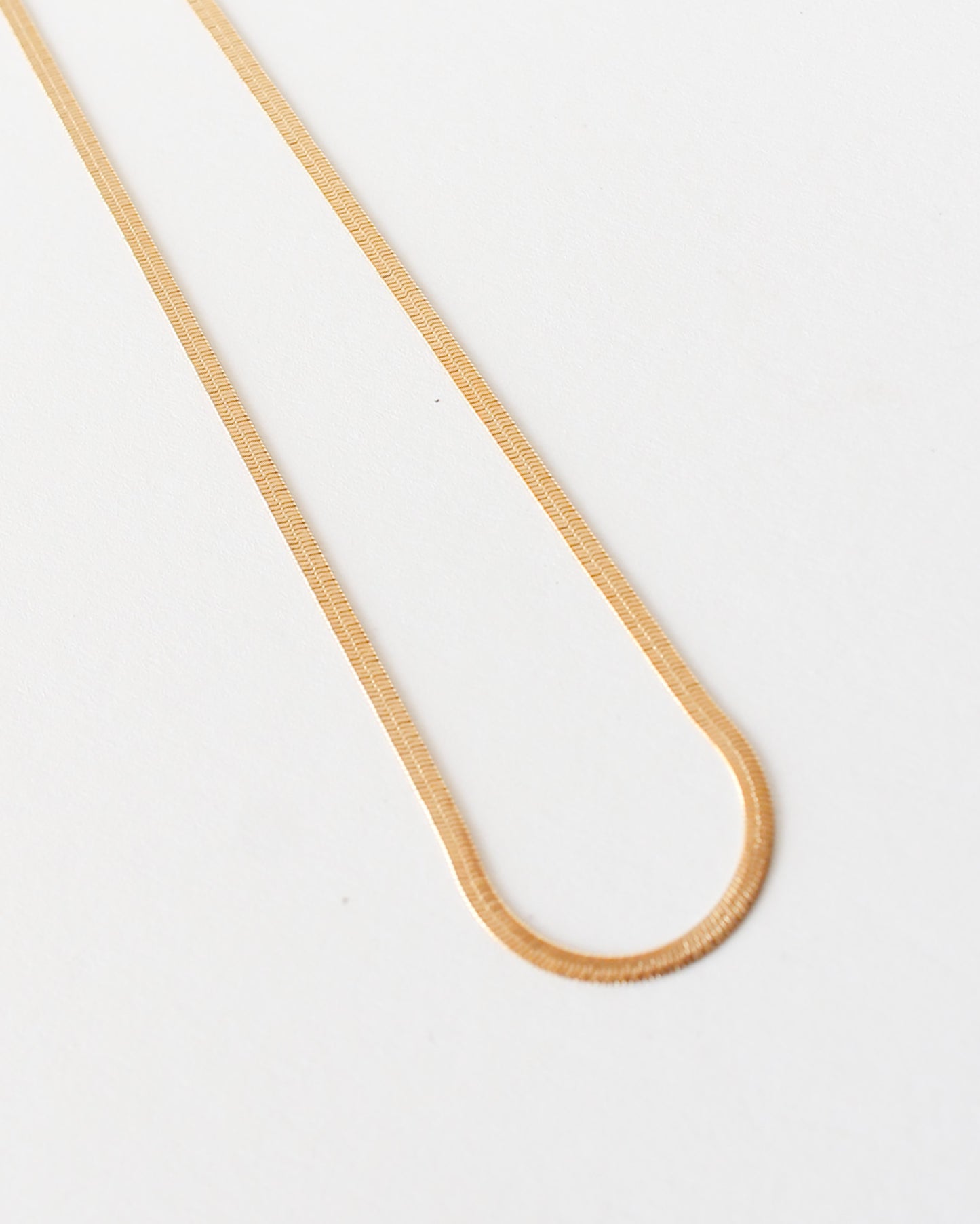 Marie Herringbone Chain Necklace - Or - Bon Femmes