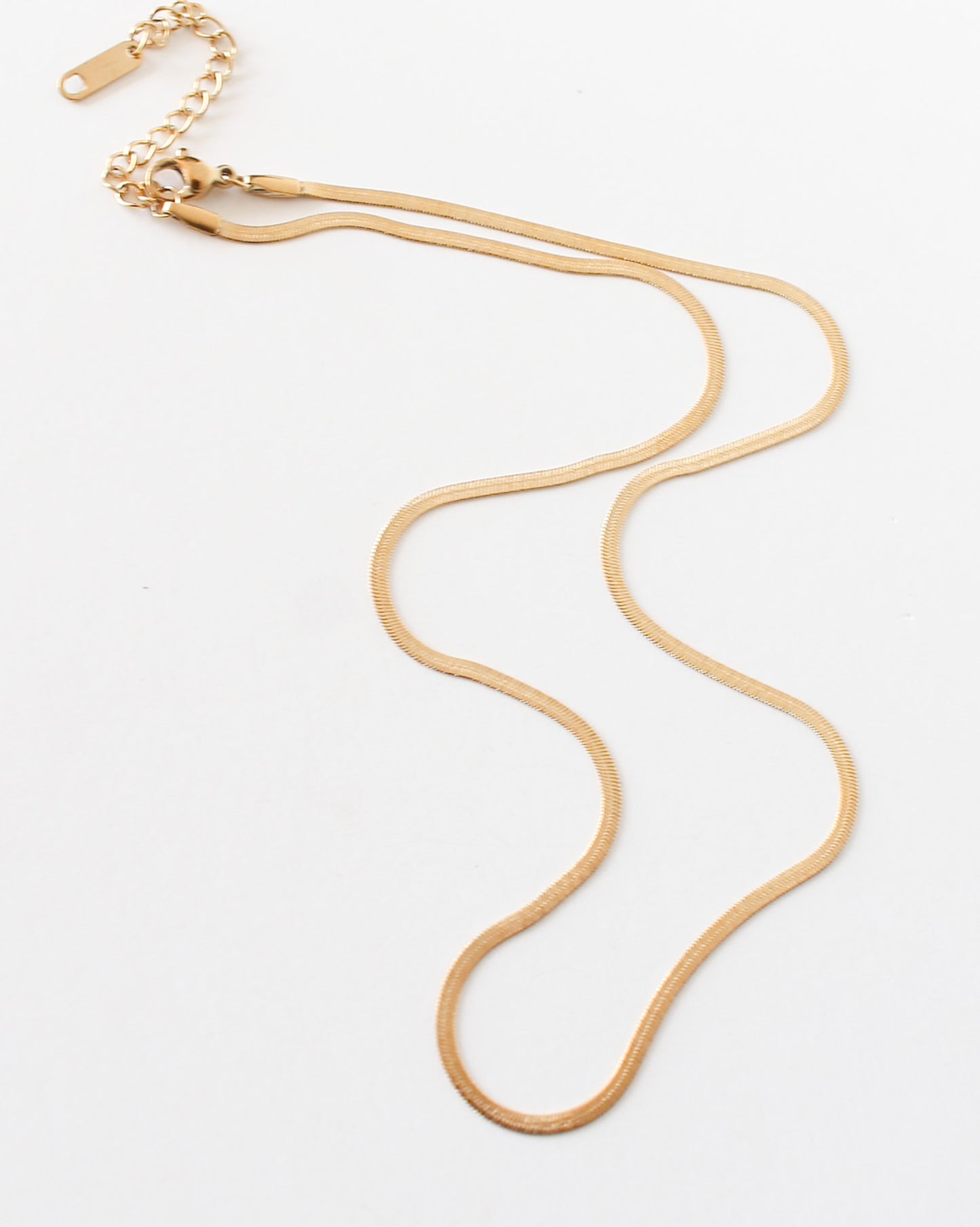 Marie Herringbone Chain Necklace - Or - Bon Femmes