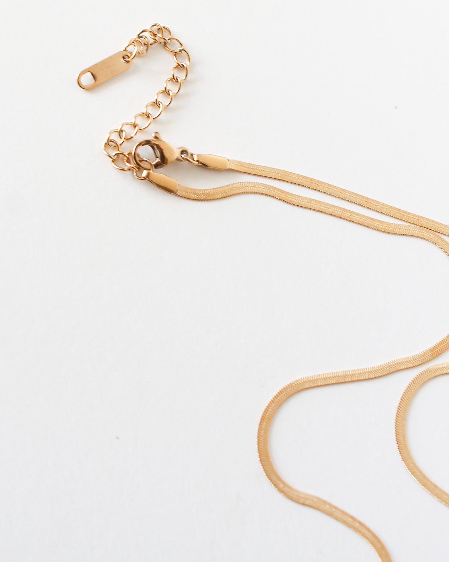 Marie Herringbone Chain Necklace - Or - Bon Femmes
