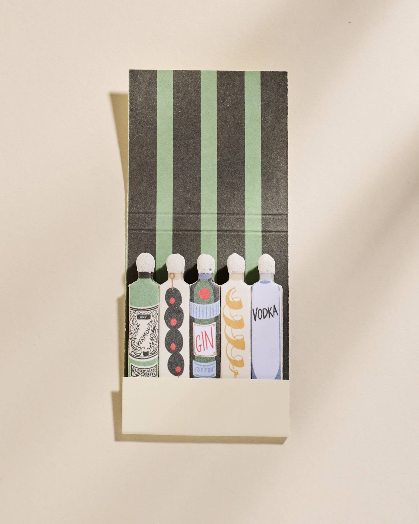 Martini Printed Stem Matchbooks