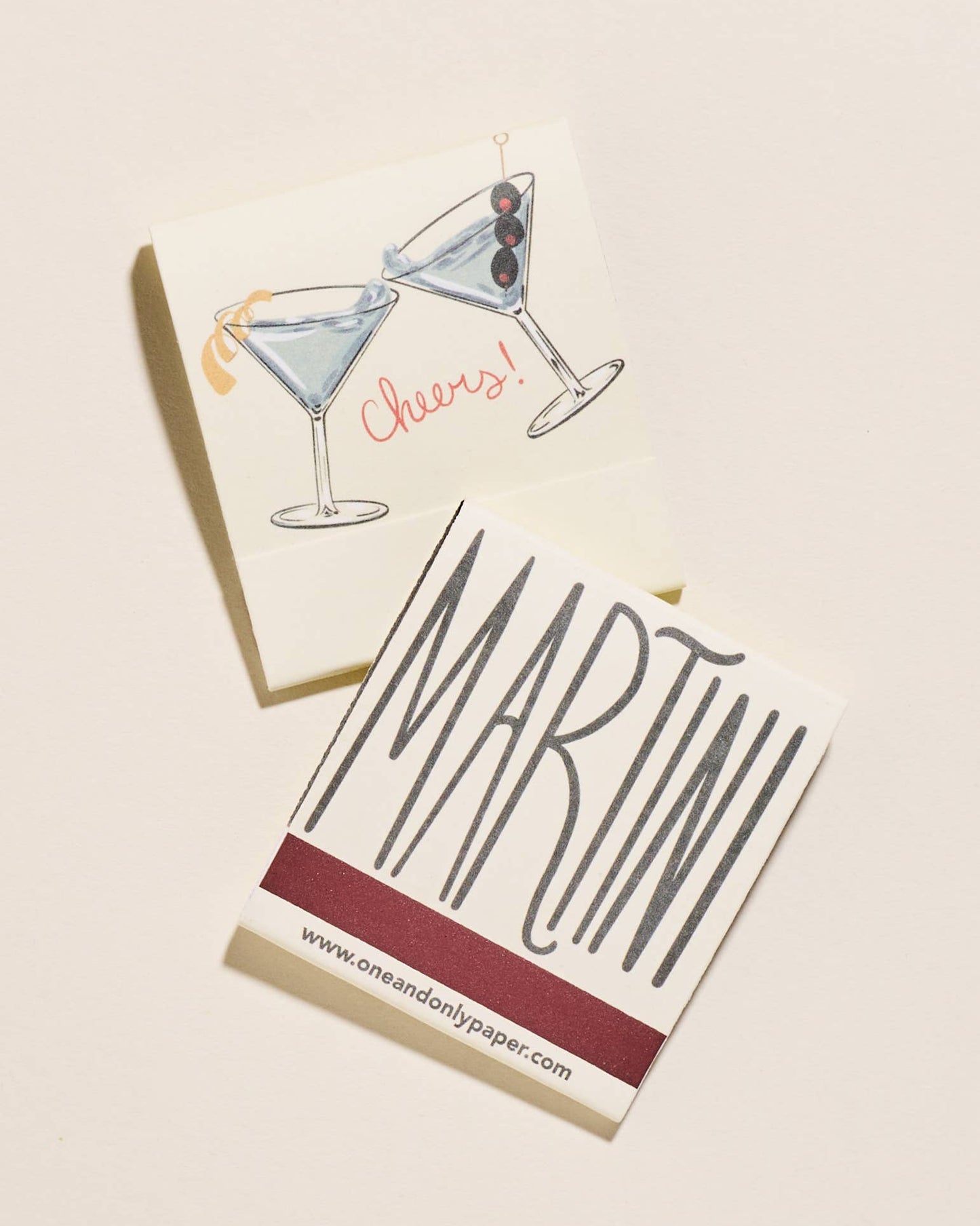 Martini Printed Stem Matchbooks