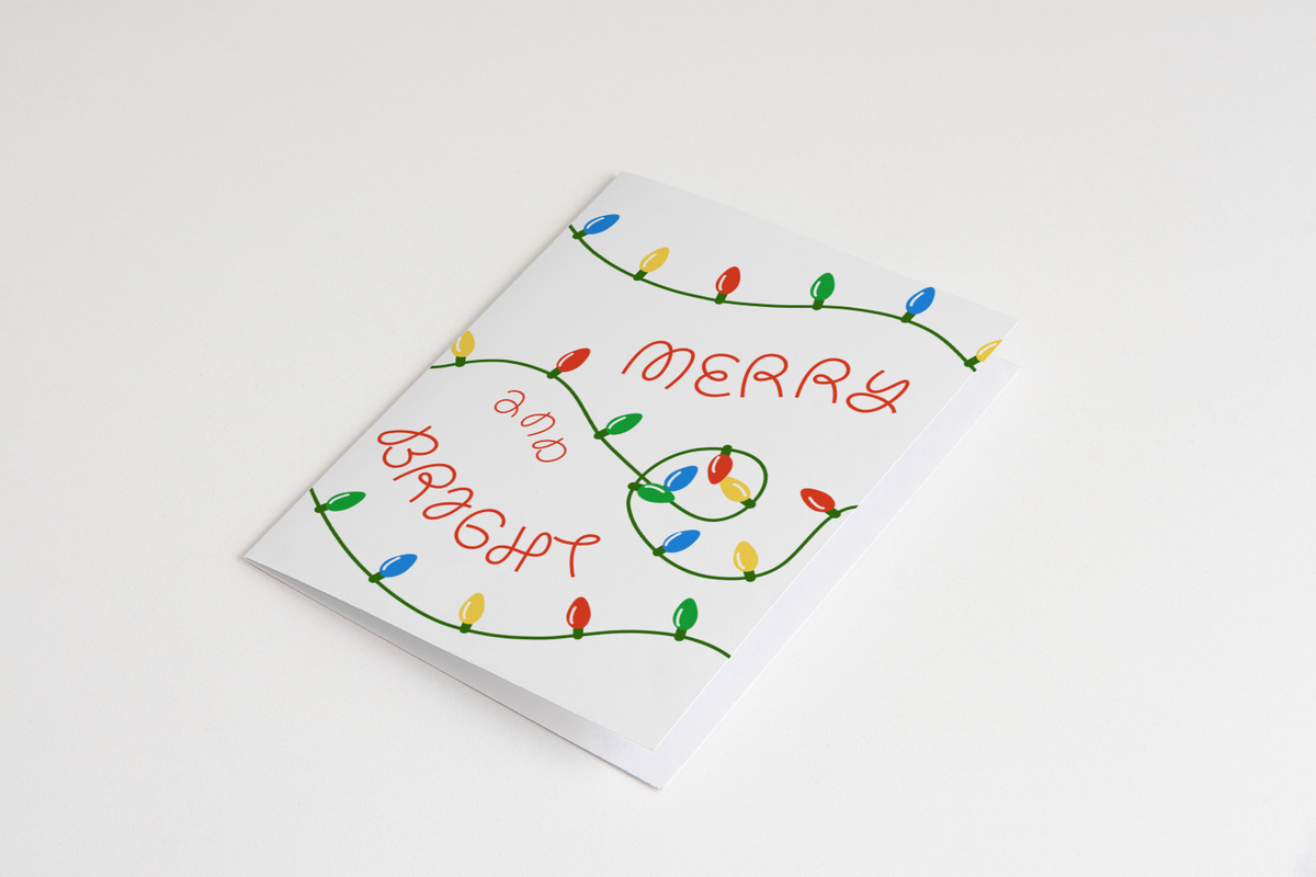 Merry Lights Holiday Greeting Card