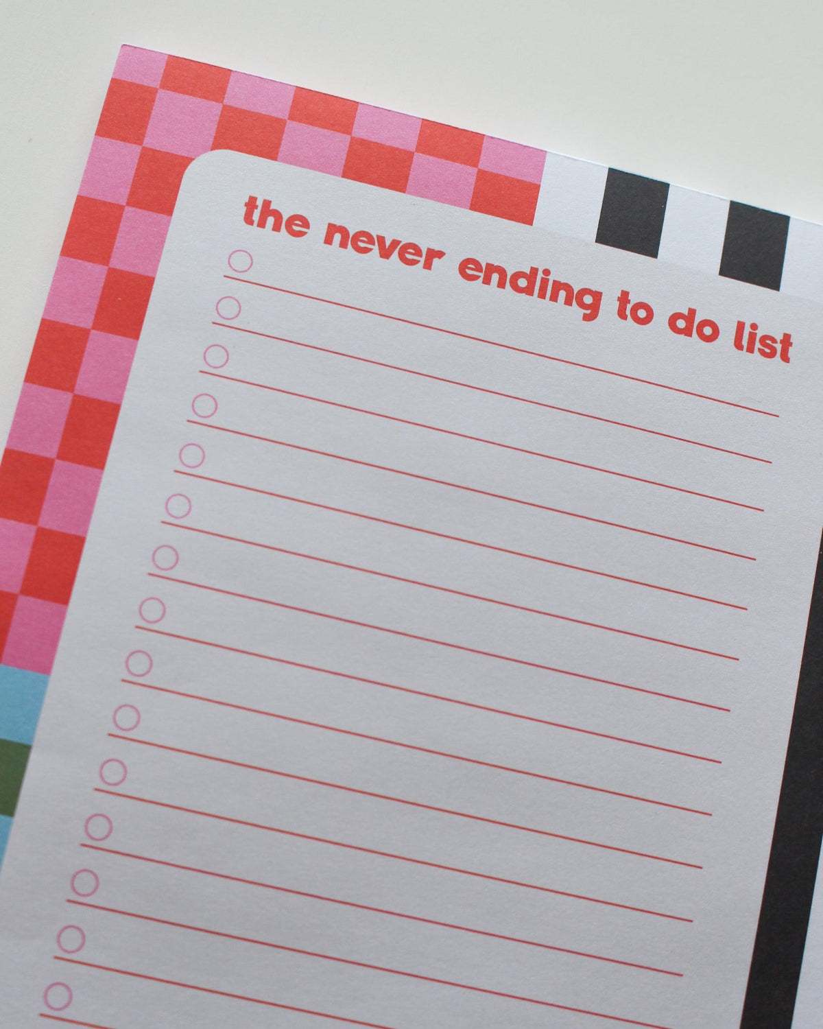 Never Ending To Do List Notepad - Bon Femmes - desk pad, norepad