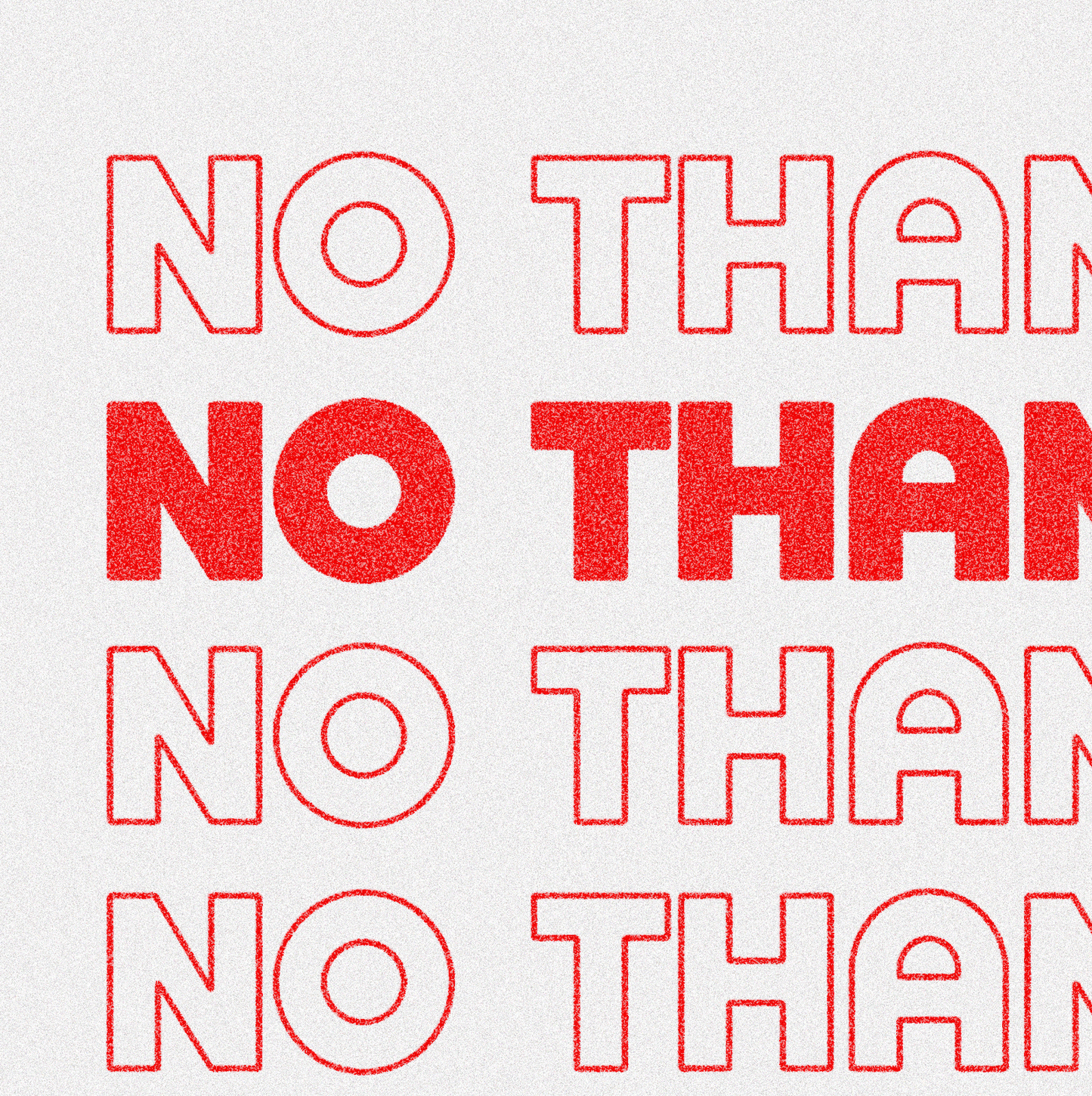 No Thanks Art Print