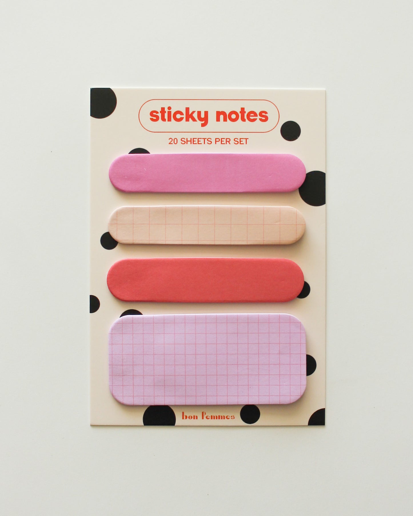 Peachy Keen Sticky Note Set - bon femmes