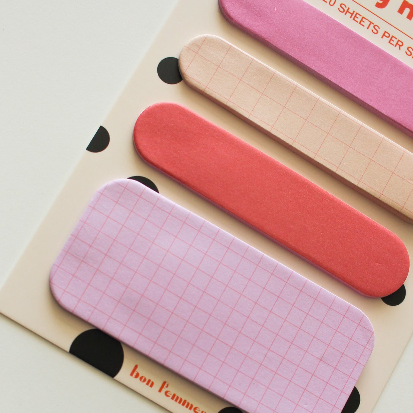 Peachy Keen Sticky Note Set - bon femmes
