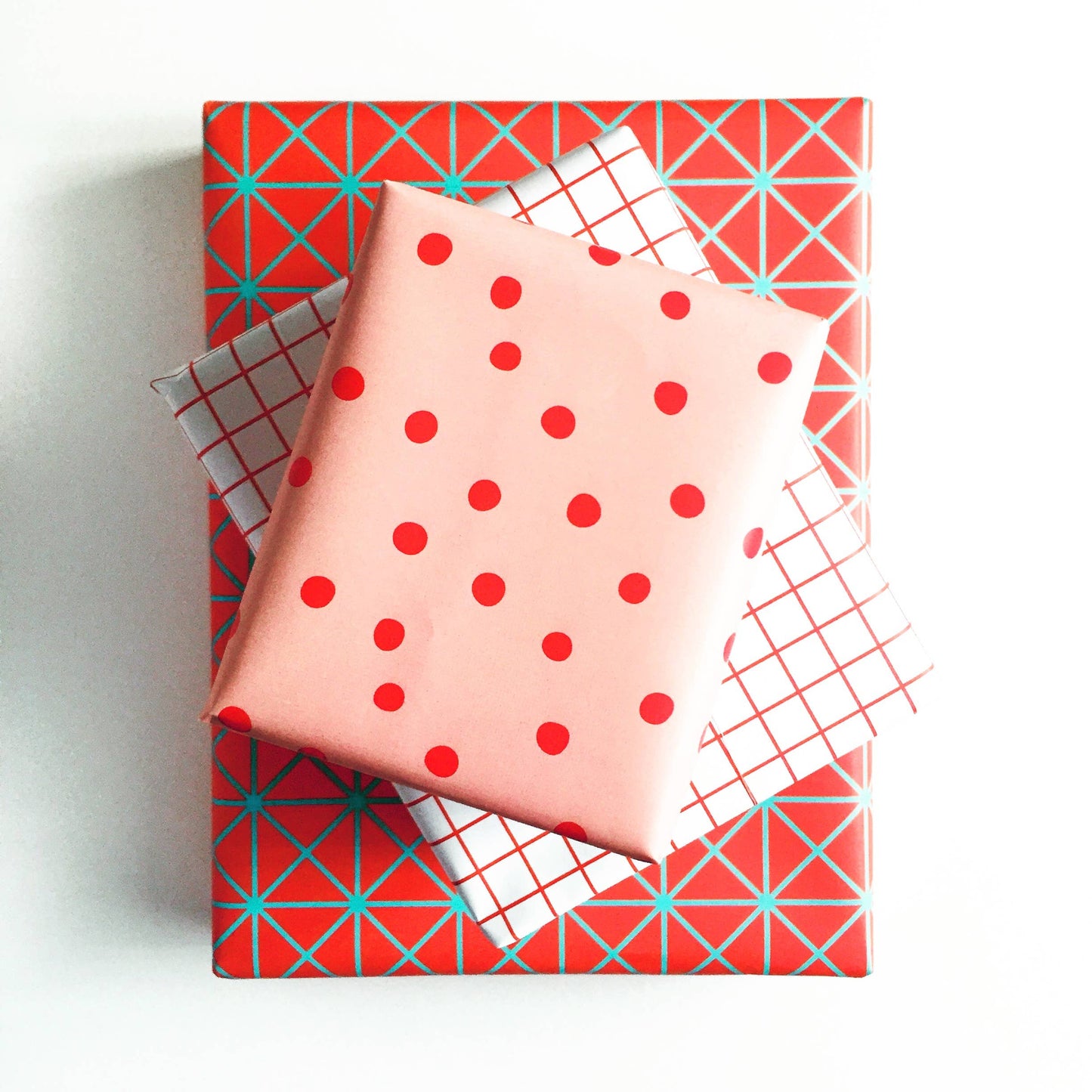 Red Polka Dots Gift Wrap Roll