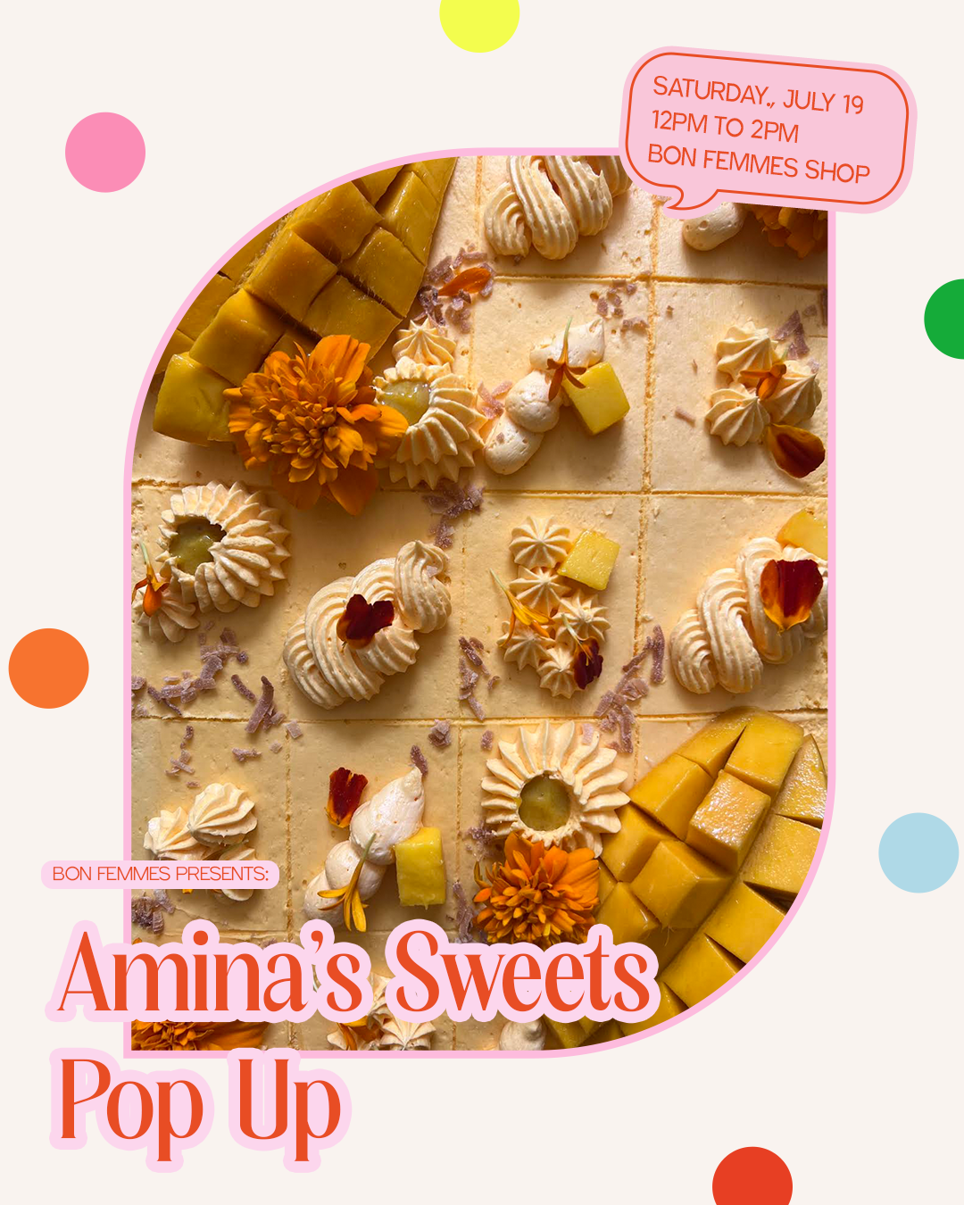 Summer Pop-Up with Amina's Sweets 🍰 July 19