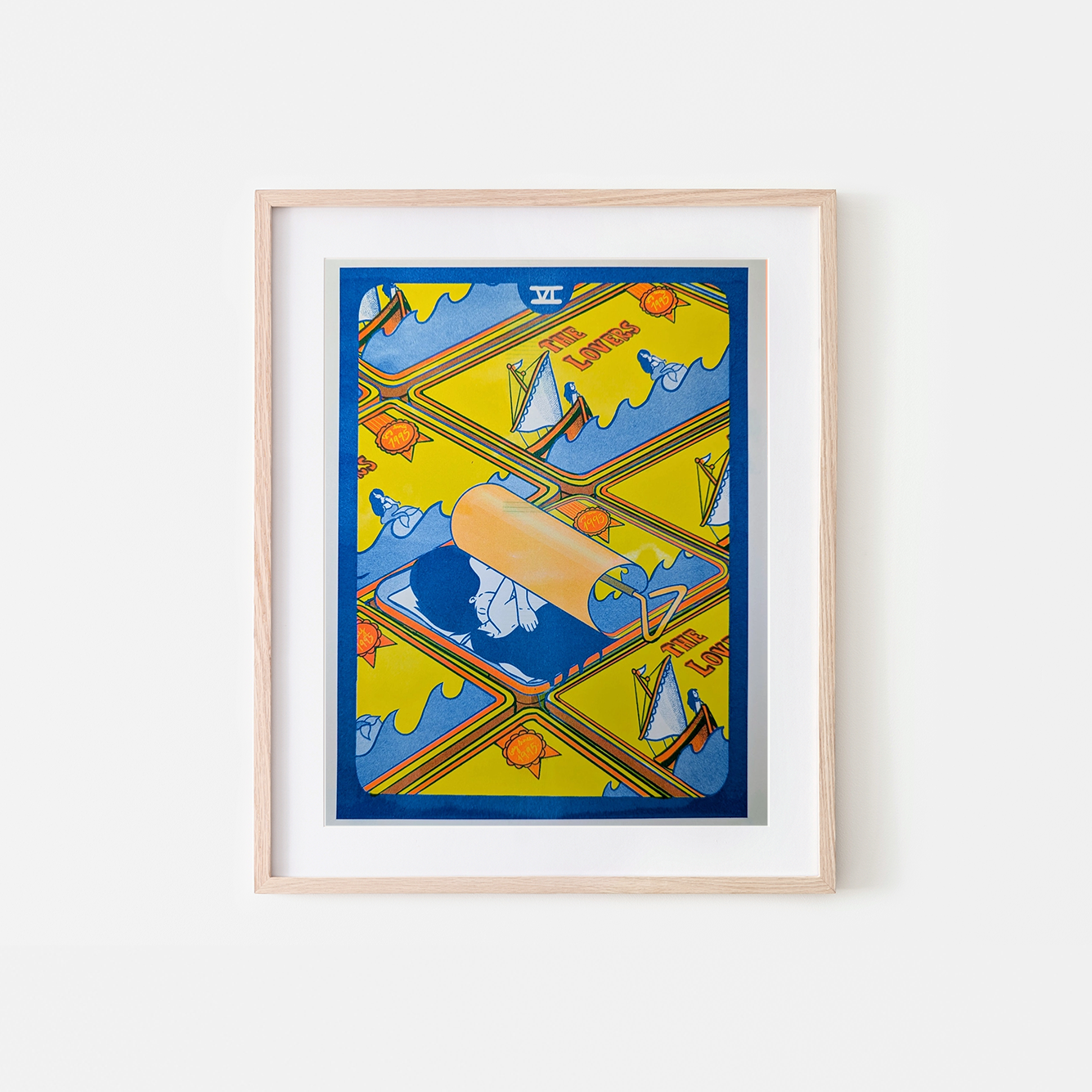 The Lovers Risograph Art print