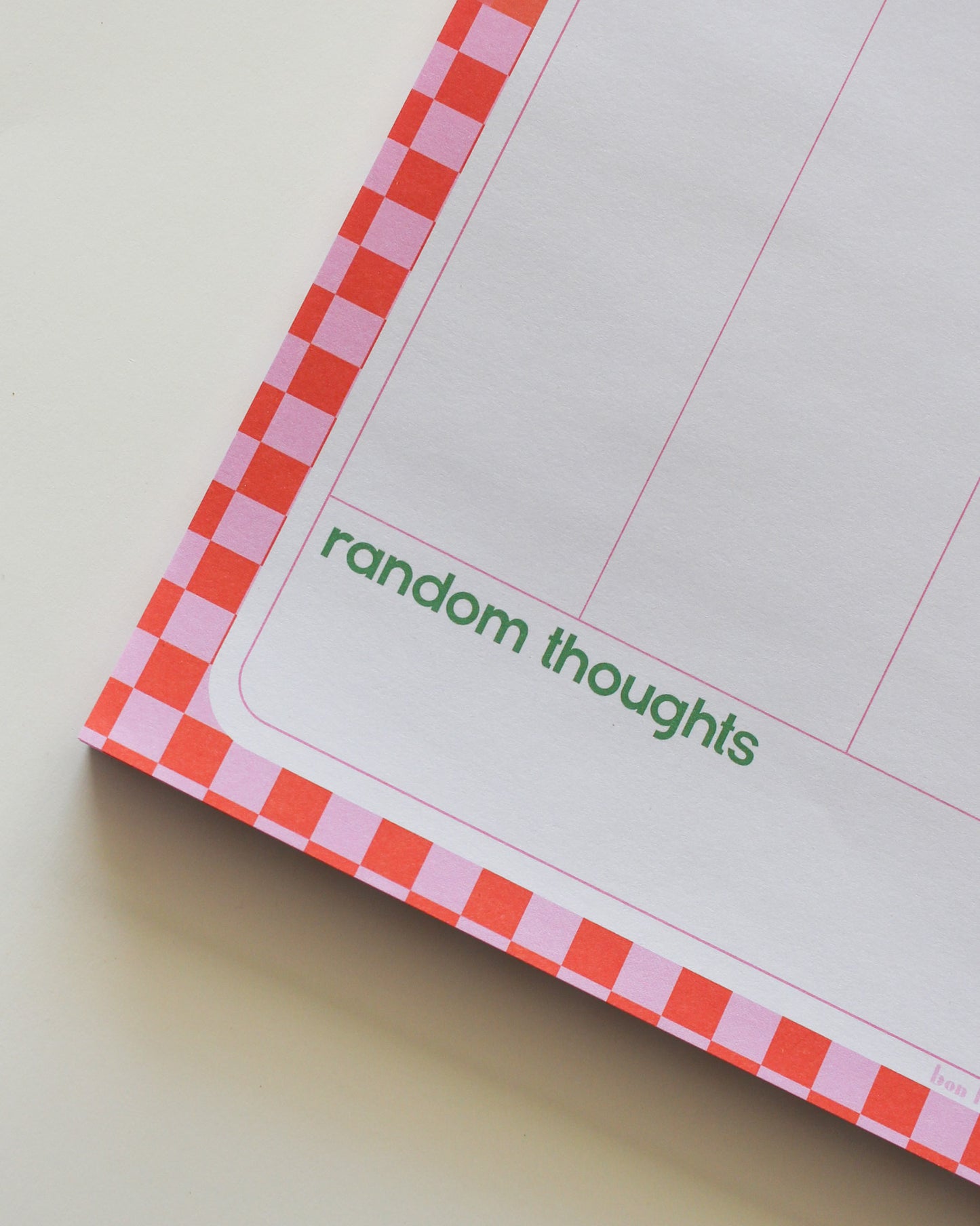 The Weekly Scribble Planner Pad bon femmes deskpad