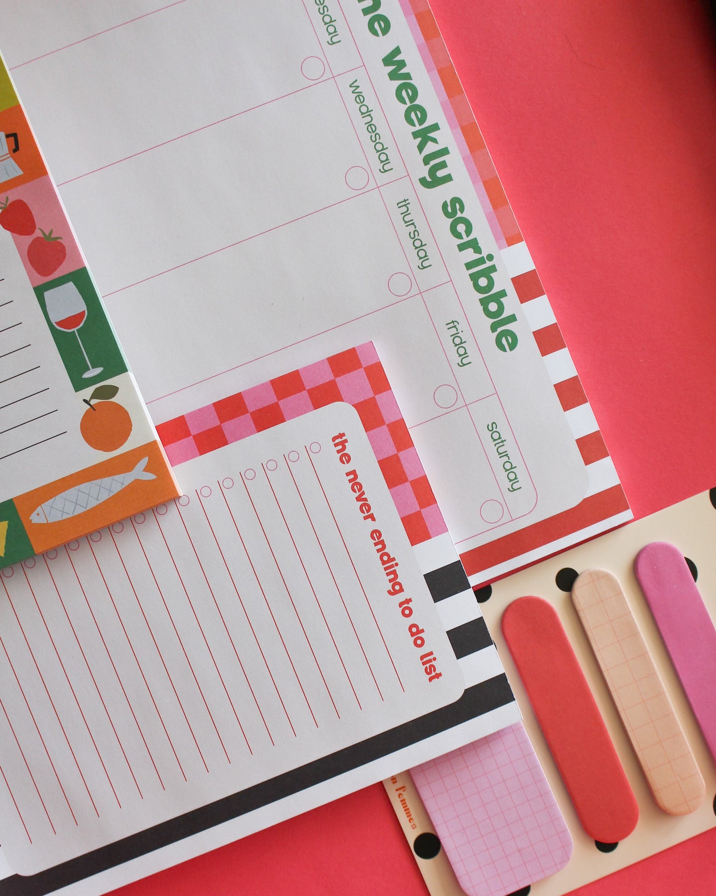 The Weekly Scribble Planner Pad bon femmes