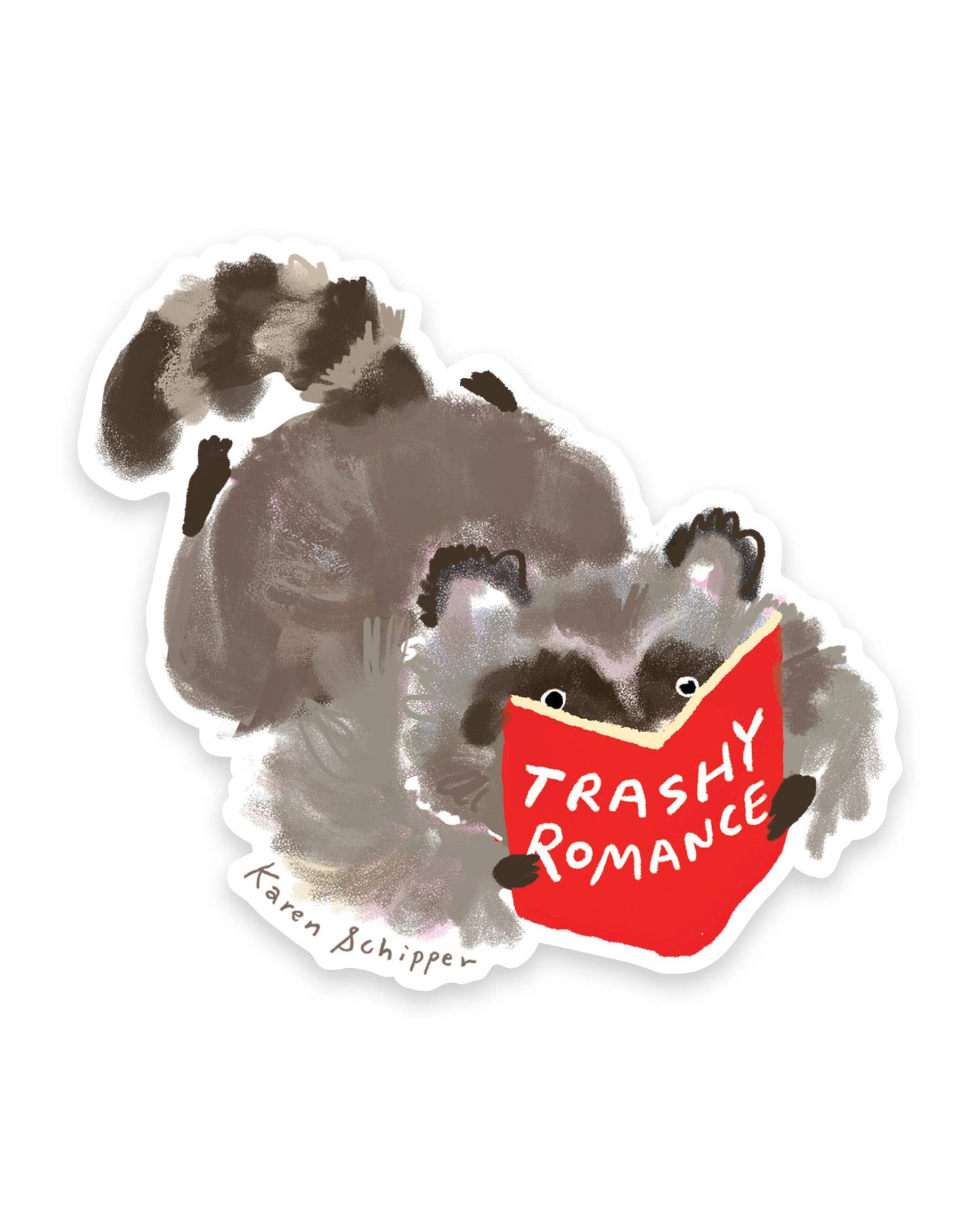 Trashy Romance Racoon Sticker