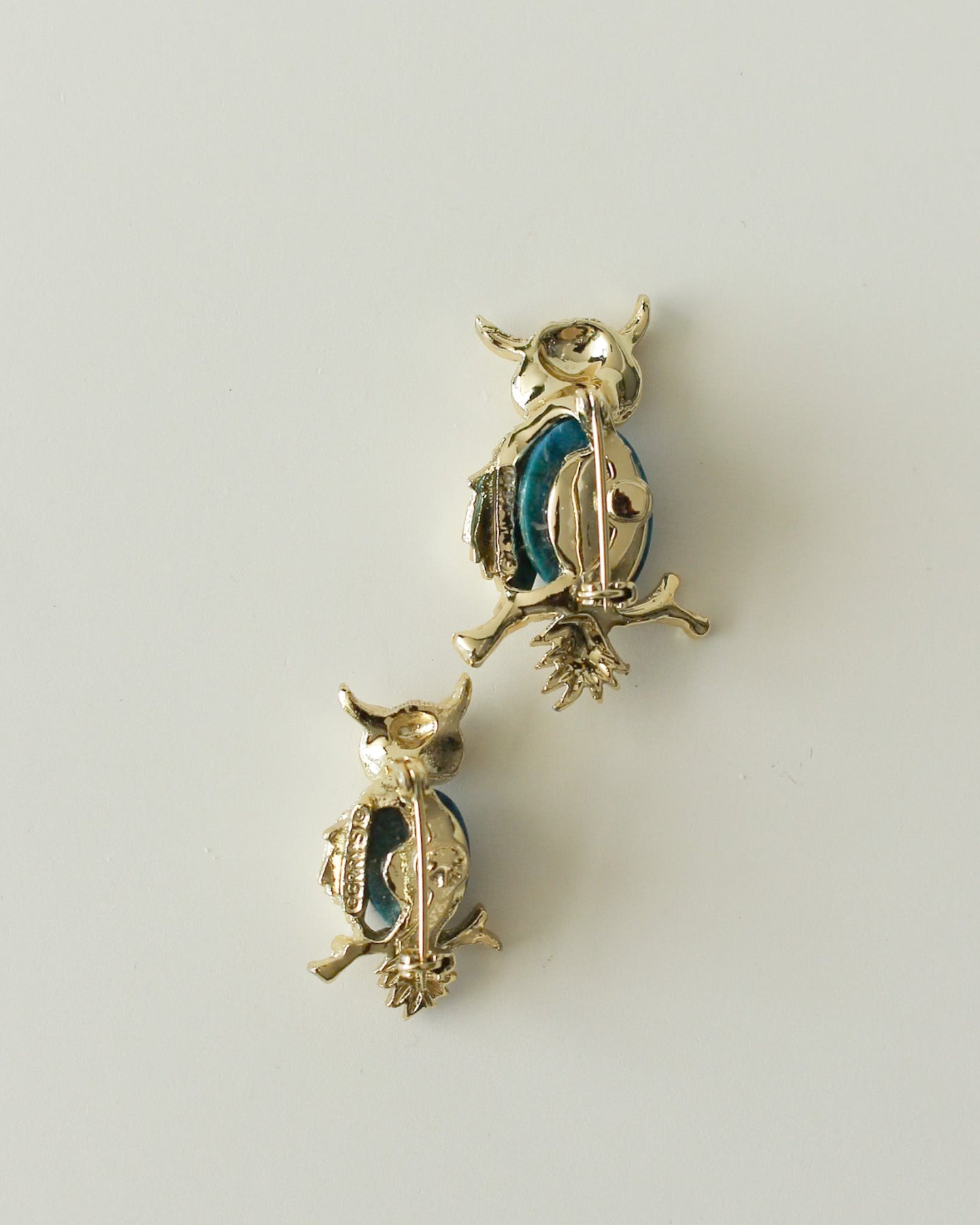 Vintage Gerry's Owl Brooch Set