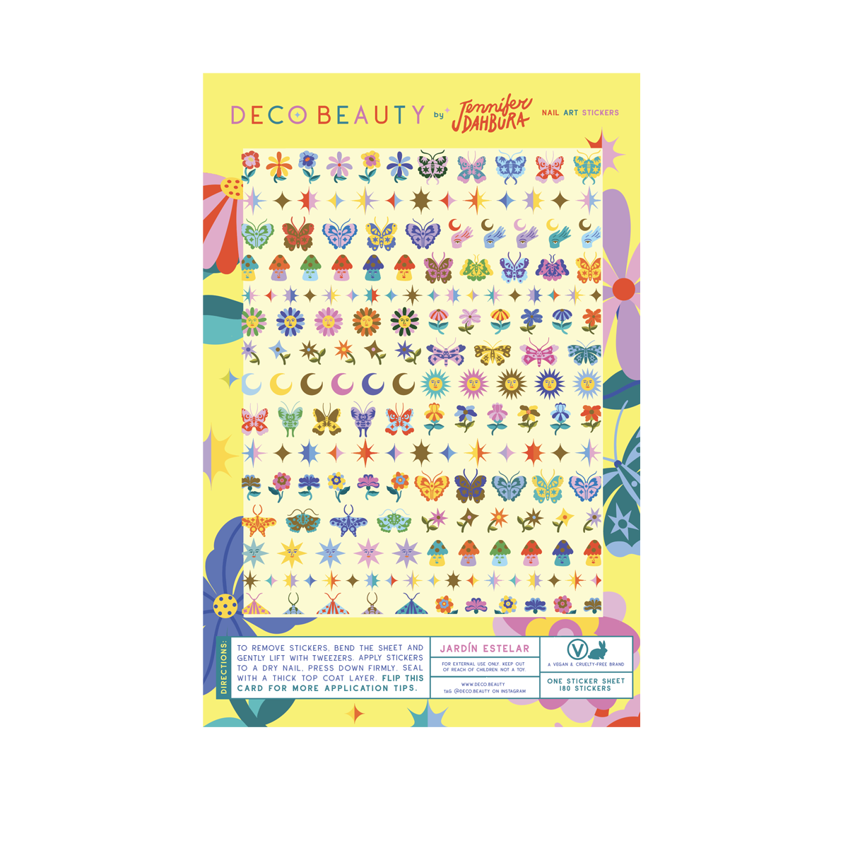 Jardin Estelar Nail Art Stickers