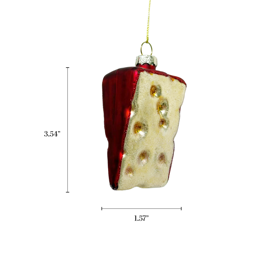 Swiss Cheese Glass Ornament
